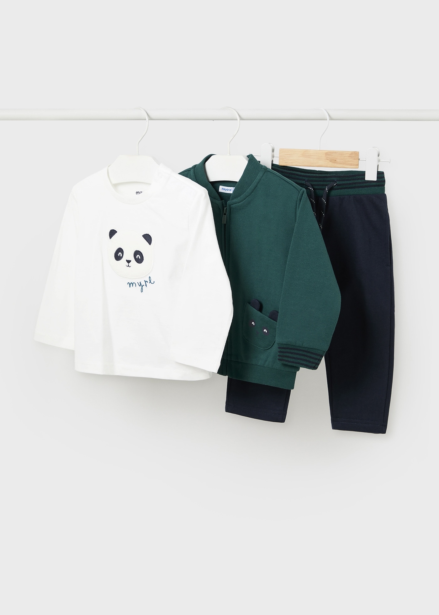 Jogginganzug mit Shirt Pandabär Baby