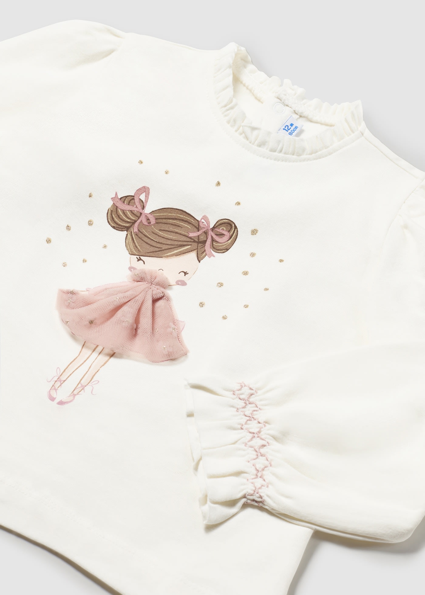 T-shirt appliqué en tulle bébé