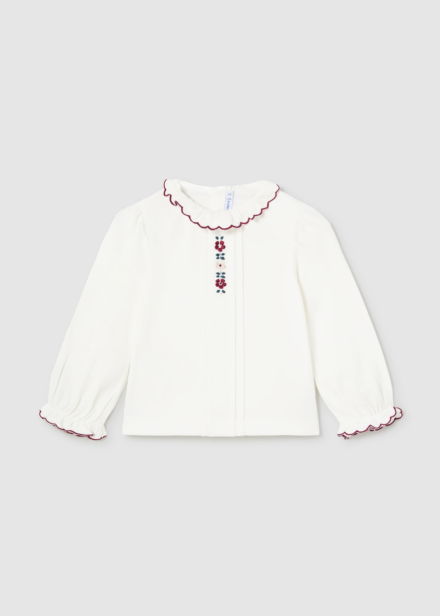 Blusa flores bordadas bebé