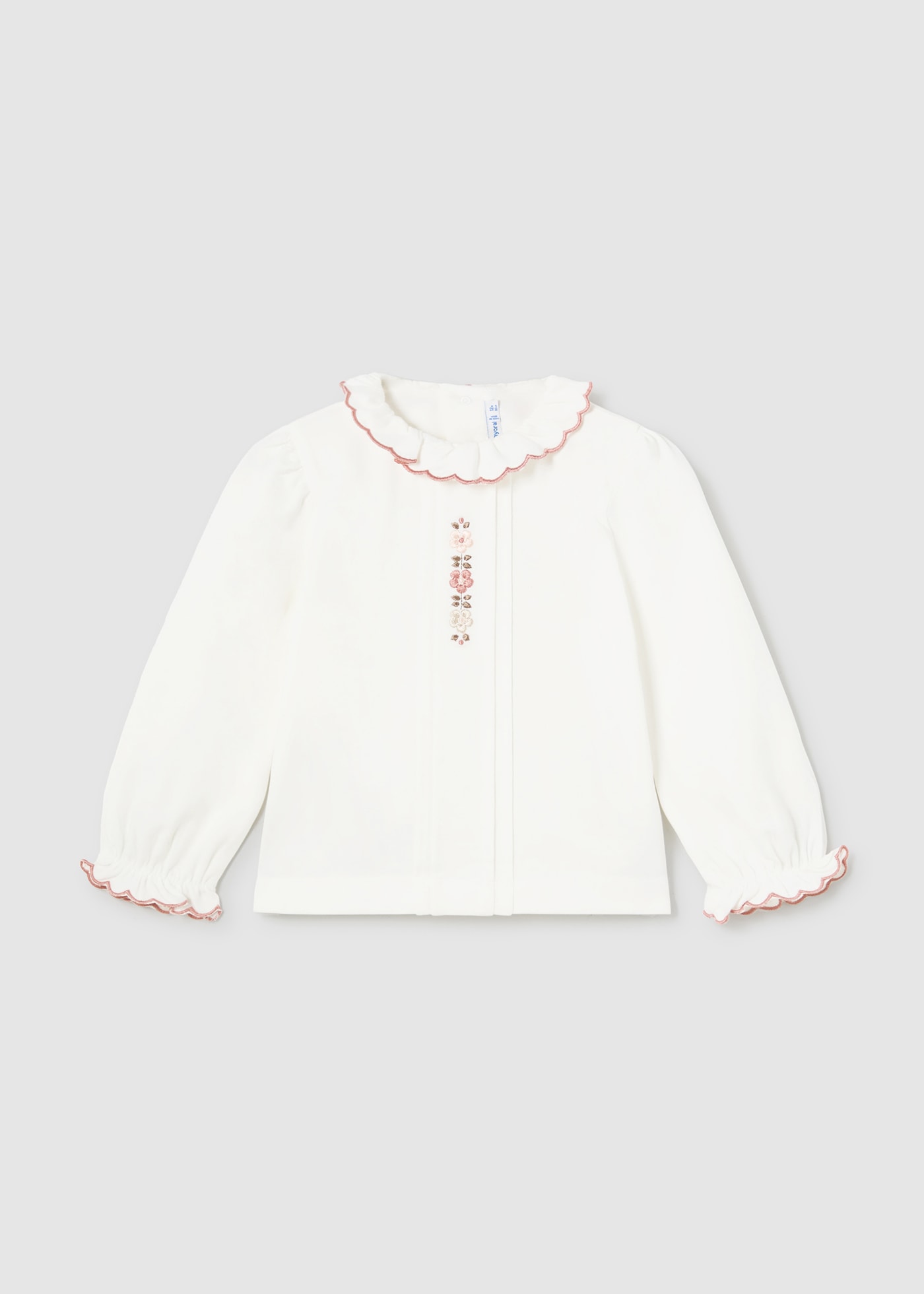 Blusa flores bordados bebé