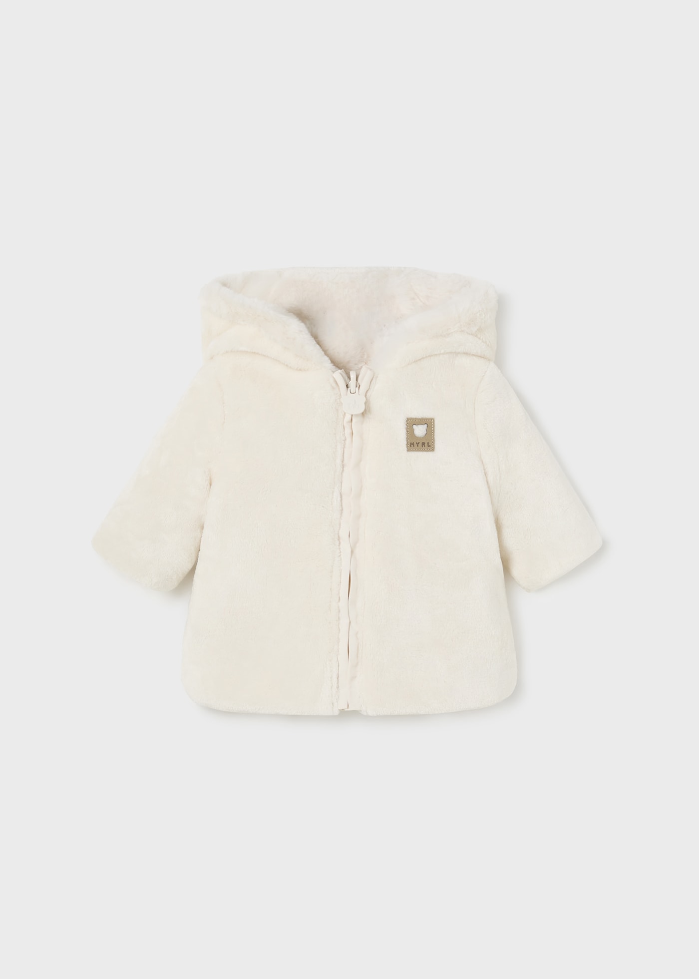 Newborn Boy Reversible Fur Coat