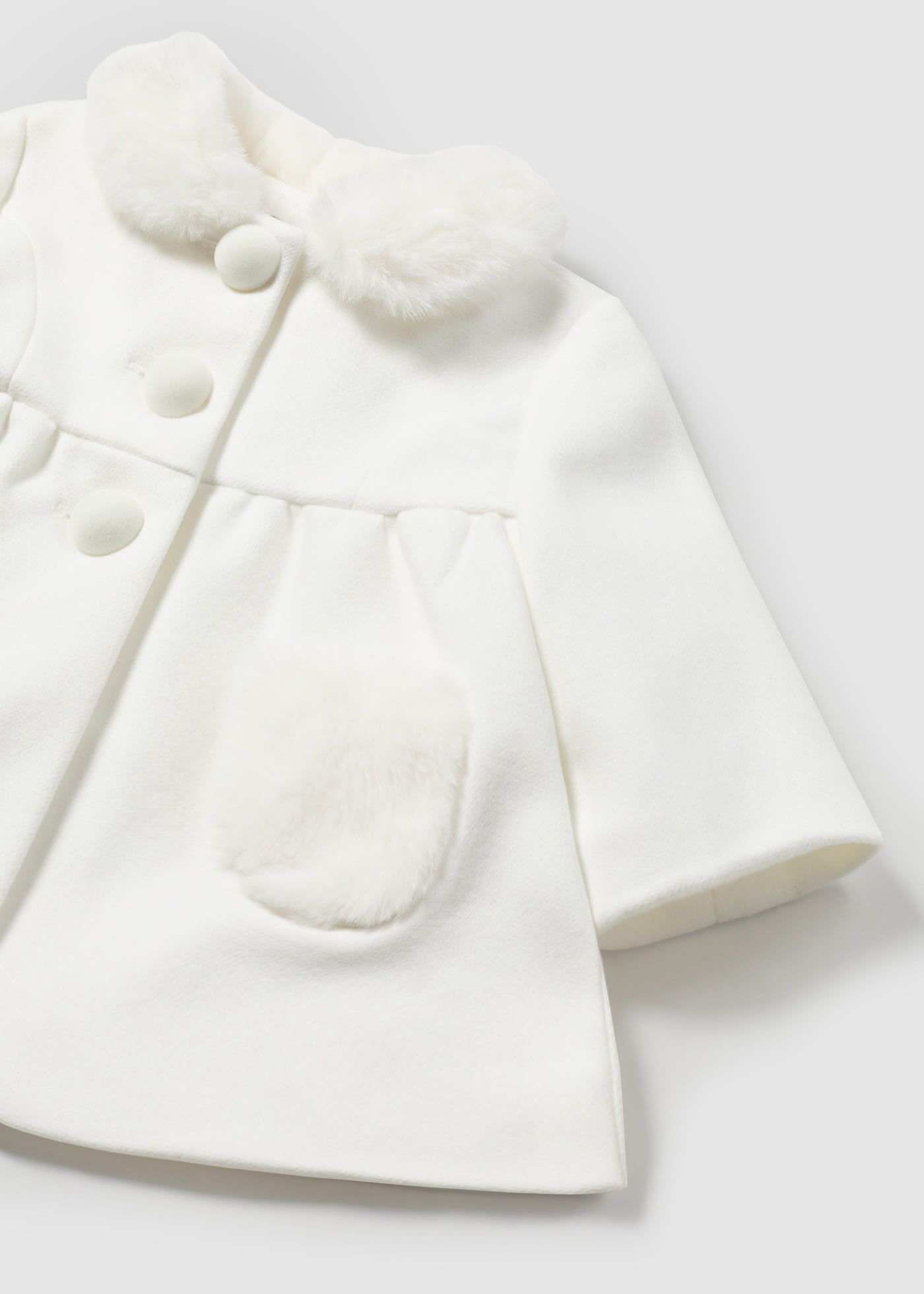 Newborn white coat on sale