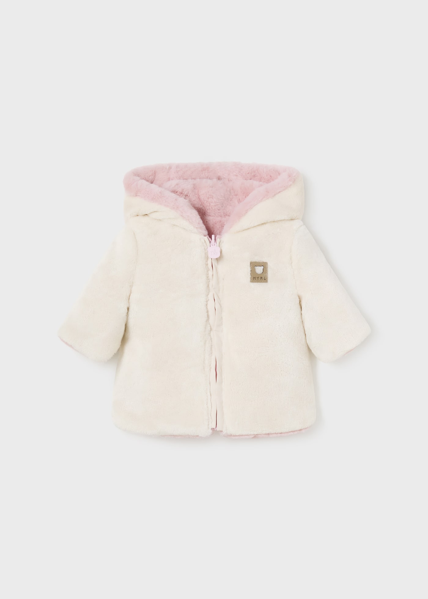 Newborn Boy Reversible Fur Coat