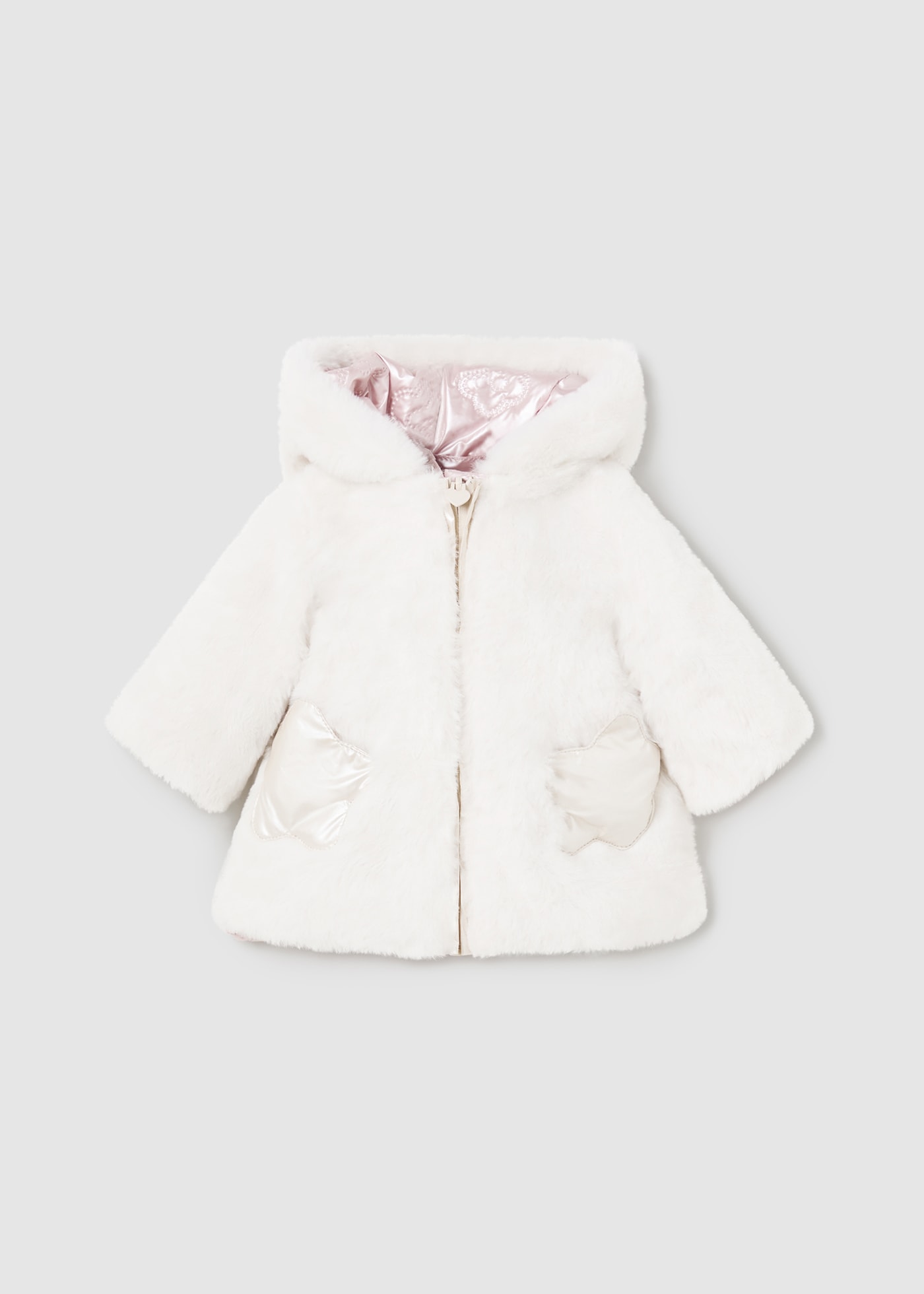 Newborn Girl Reversible Coat