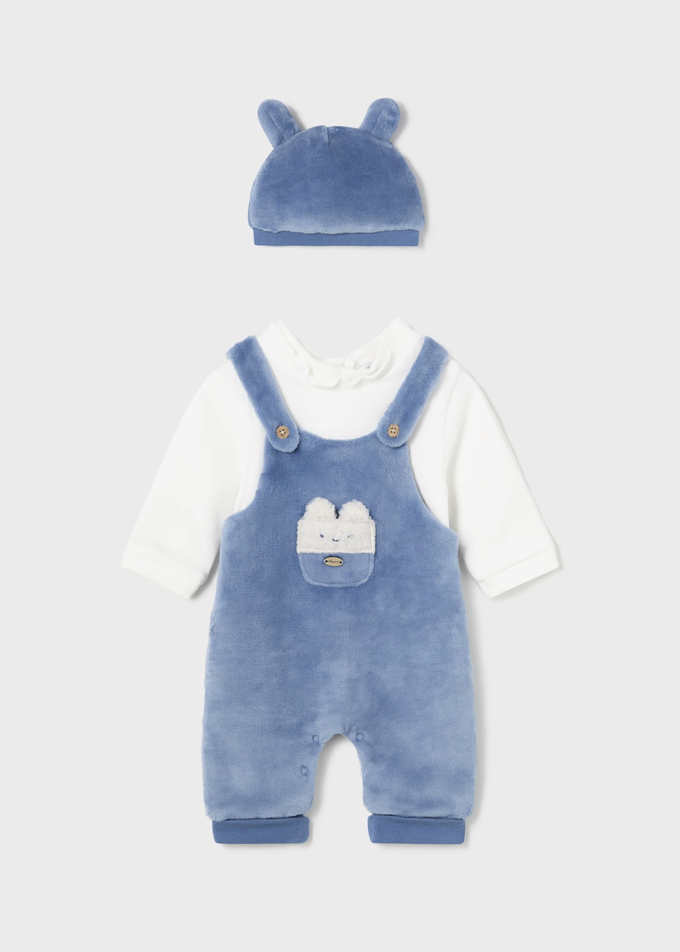 Newborn Girl Romper and Hat with Ears