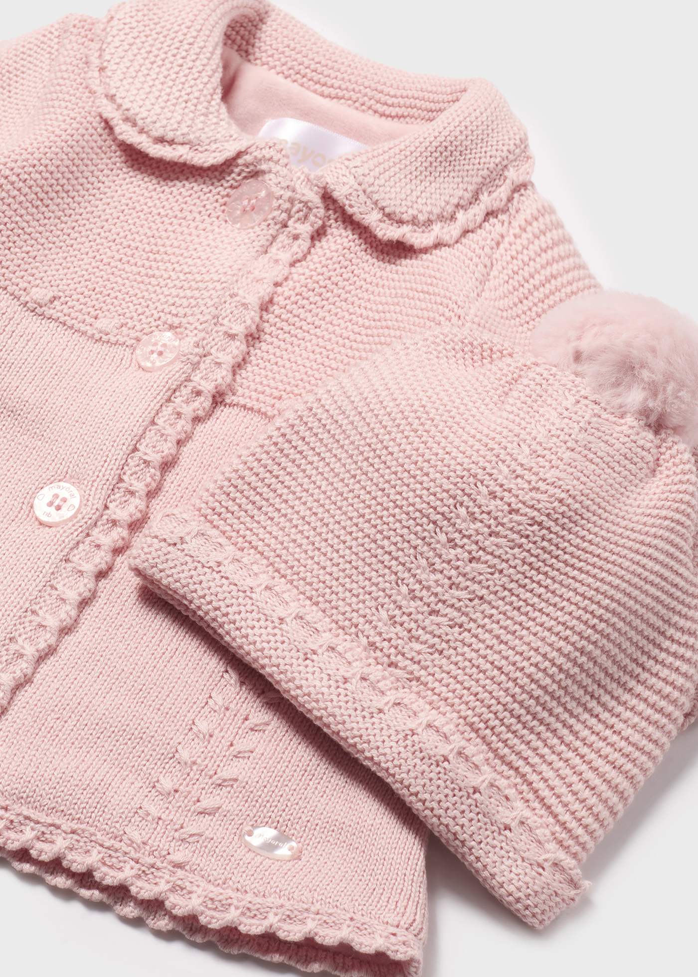 Newborn Knit Coat with Hat