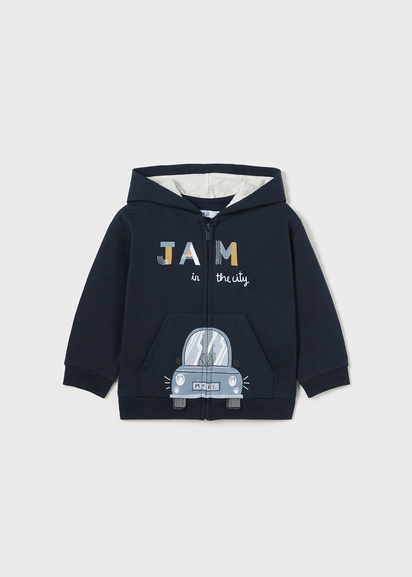 Baby Interactive Zip Hoodie Navy blue Mayoral