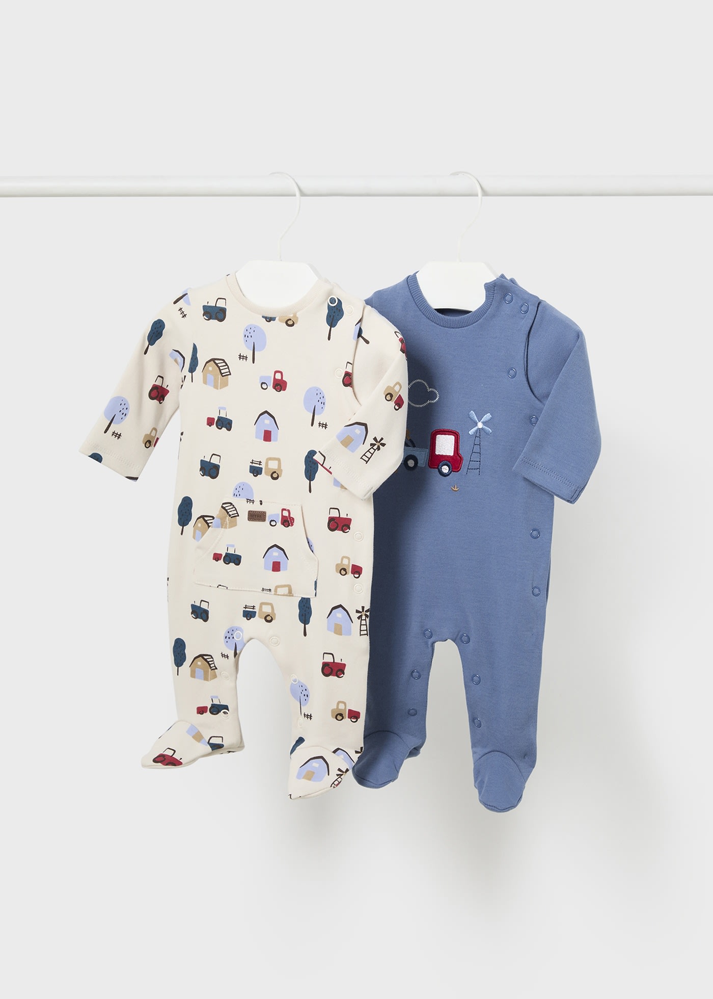 Newborn Boy Set of 2 Rompers