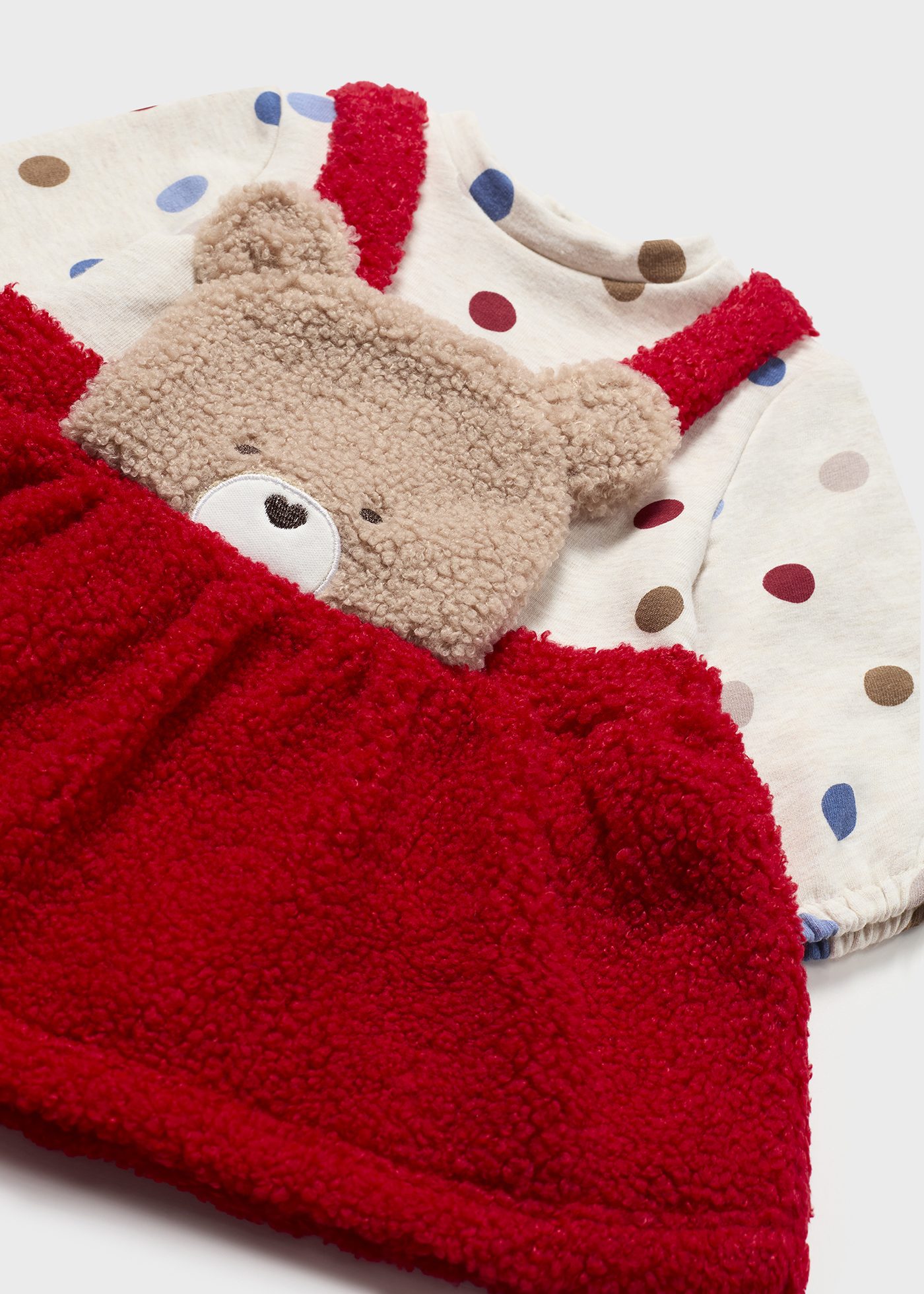 Pagliaccetto gonna teddy neonata