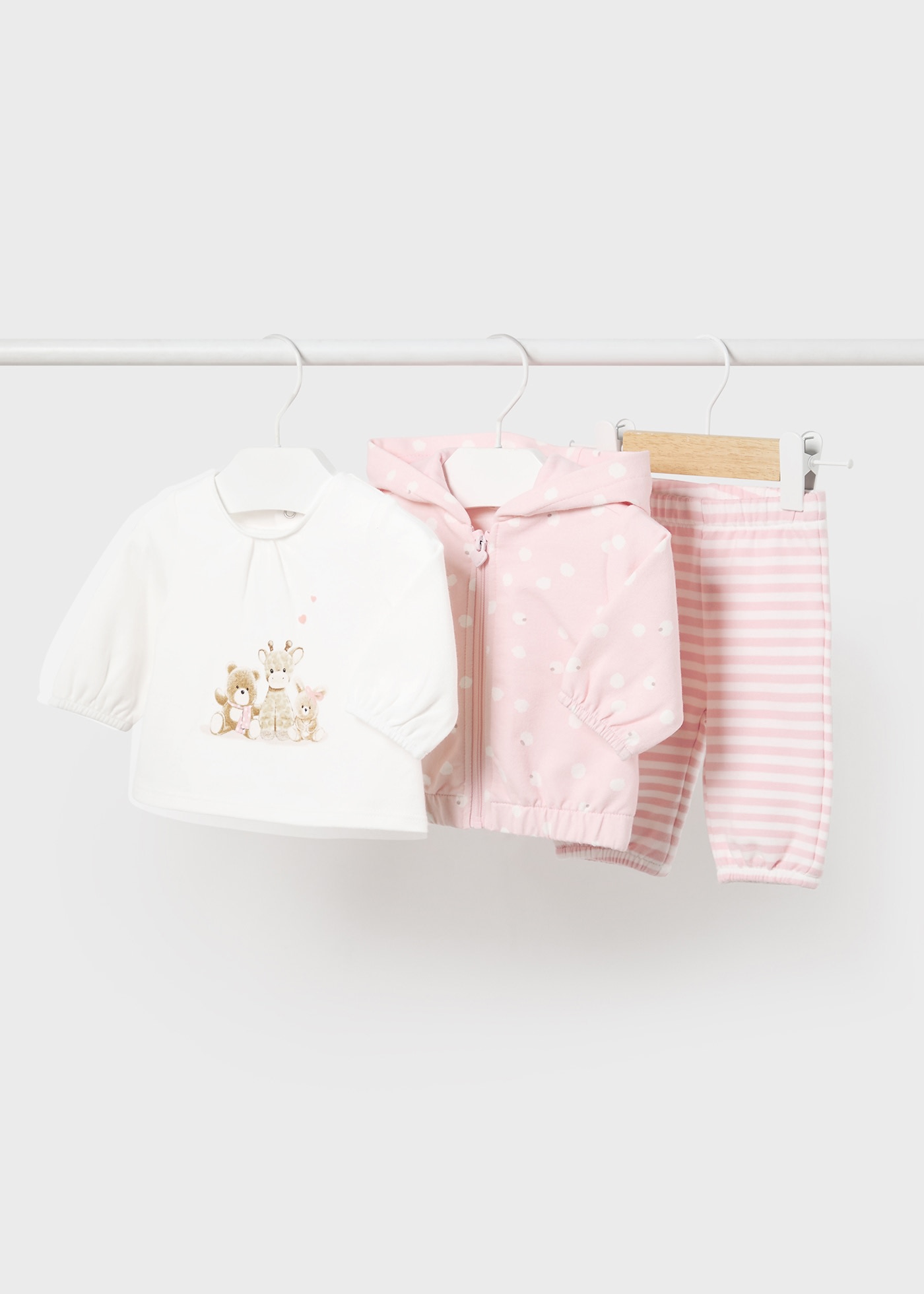 Newborn Girl 3 Piece Animal Tracksuit