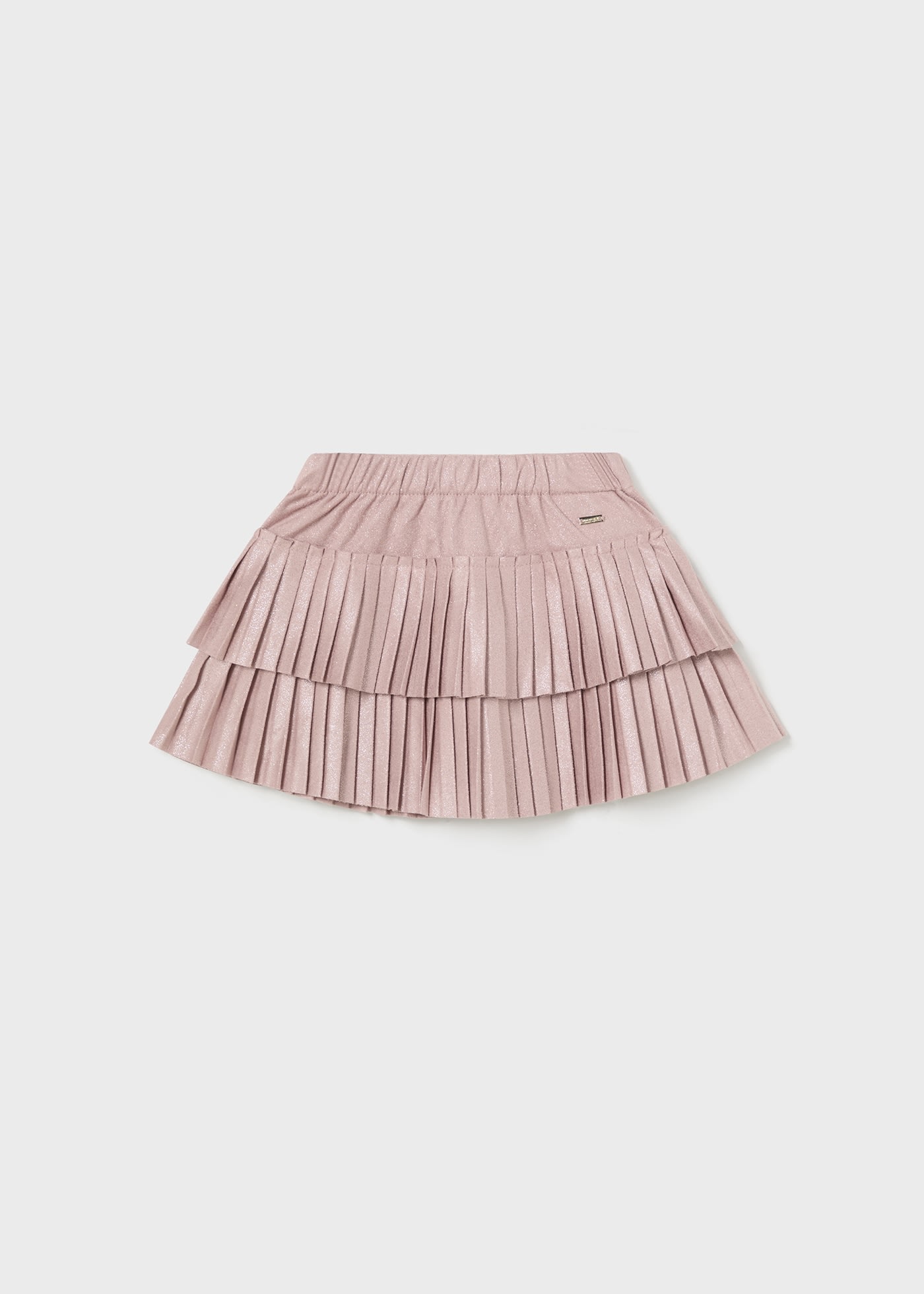 Baby Suede Pleated Skirt