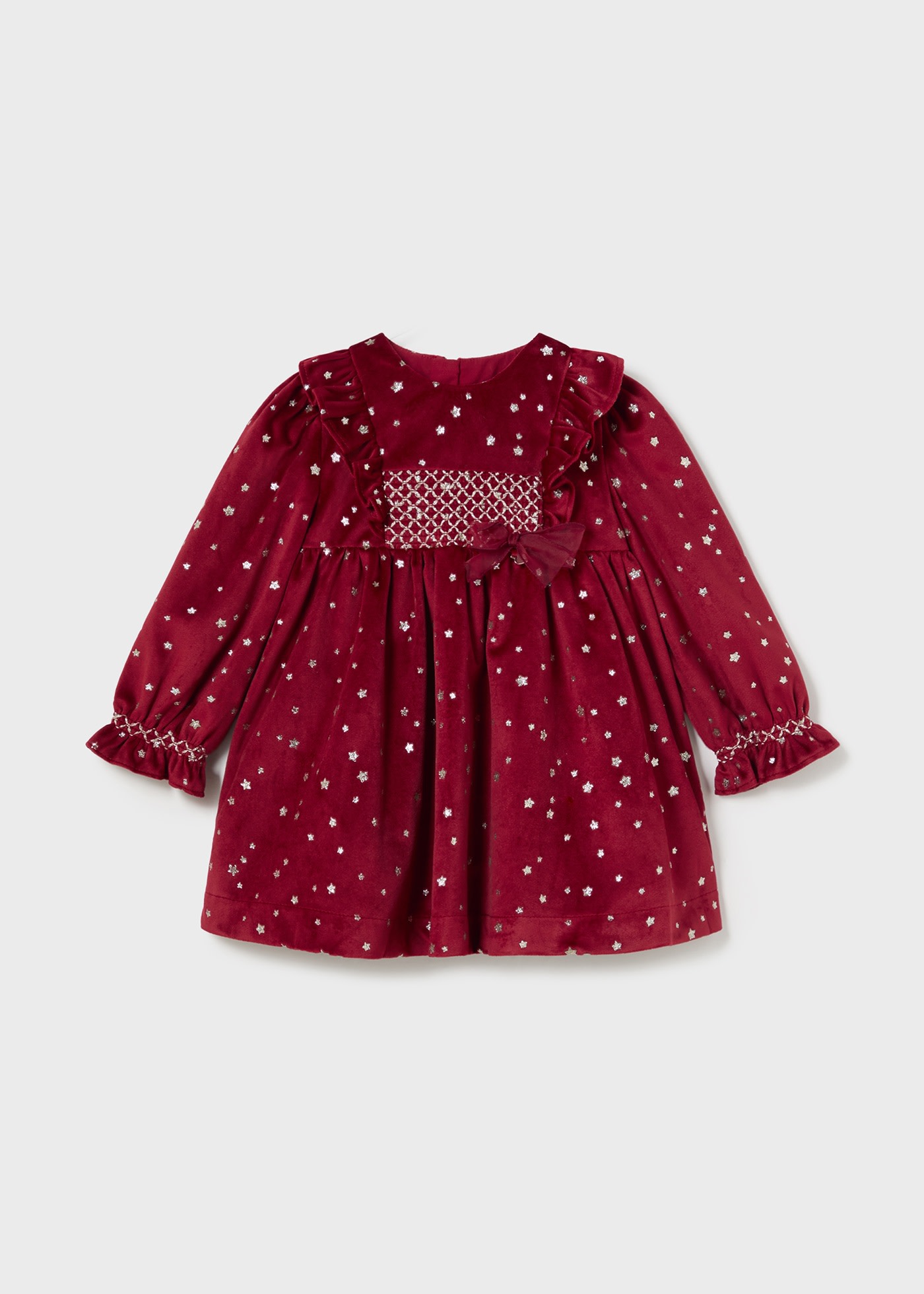 Vestido veludo bebé