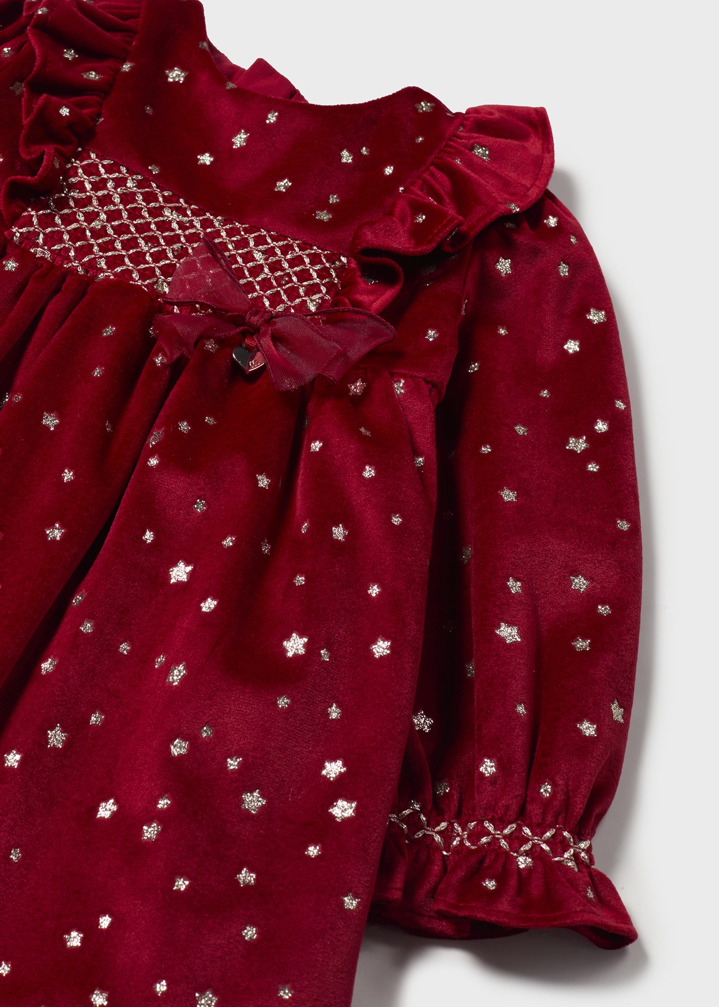 Vestido veludo bebé