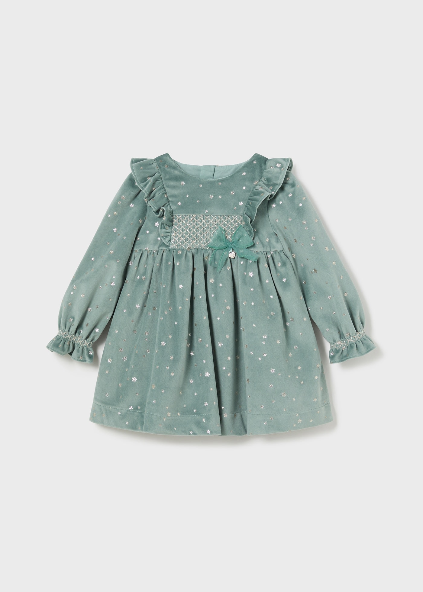 Vestito velluto neonata