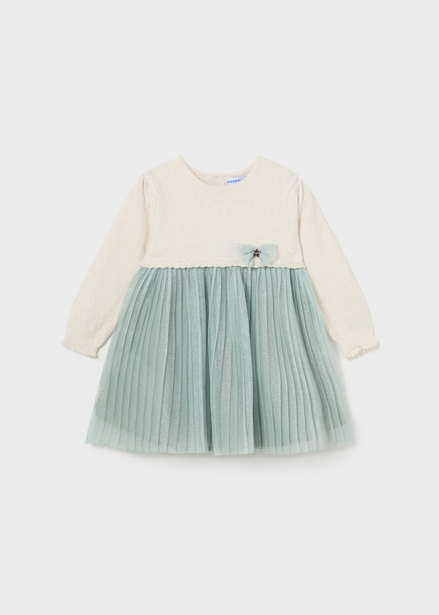 Baby Combined Pleated Dress