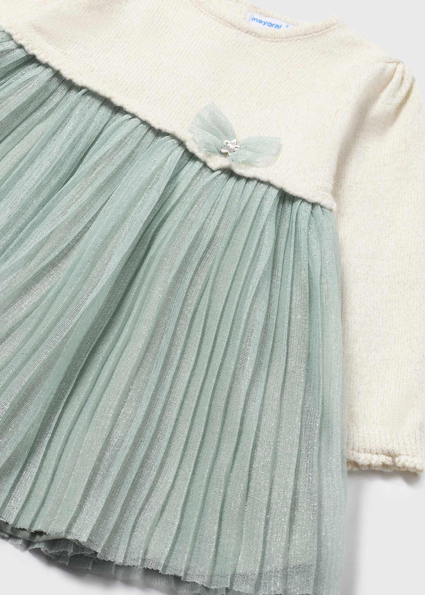 Baby Combined Pleated Dress