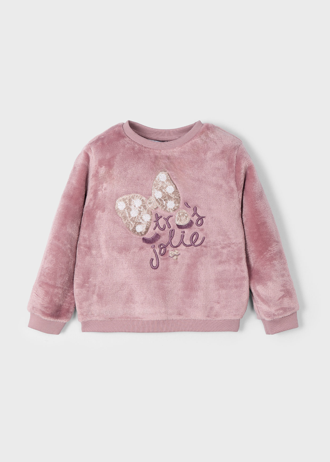 Girl Faux Fur Sweatshirt