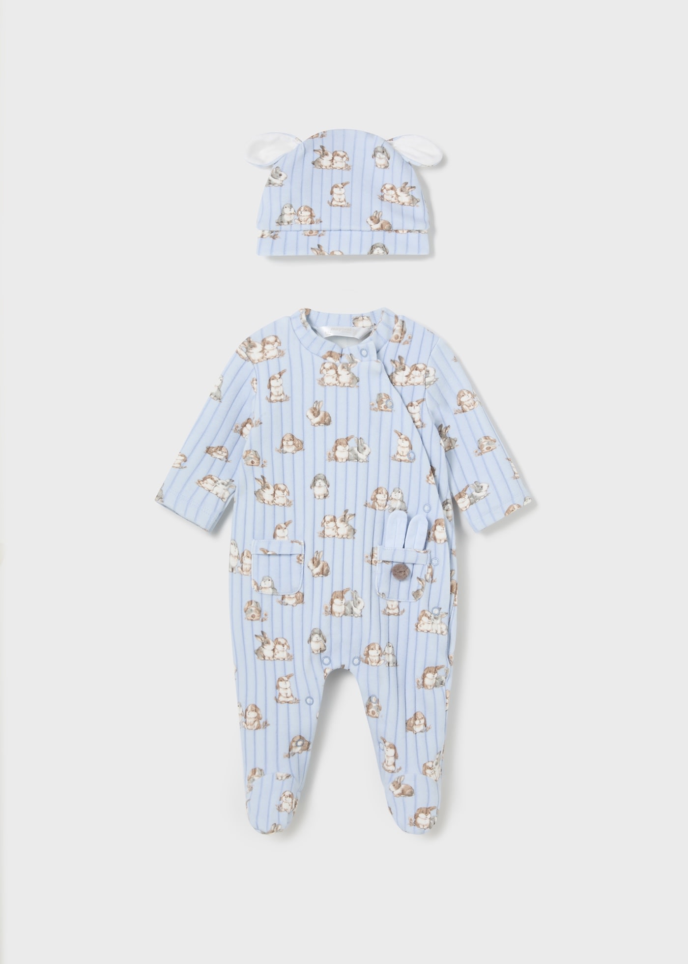 Newborn Boy Romper with Hat