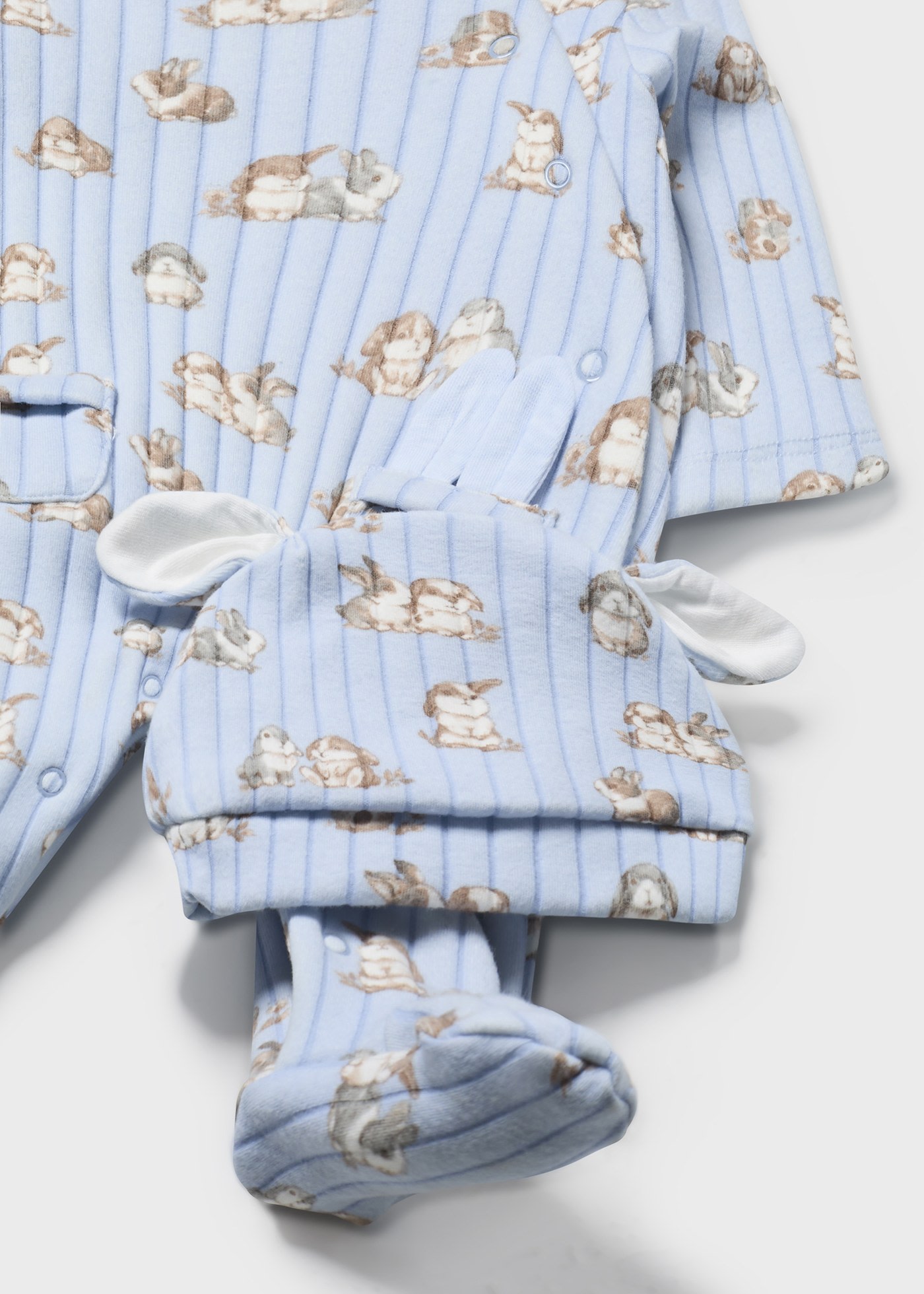 Pigiama stampato con cappellino neonato