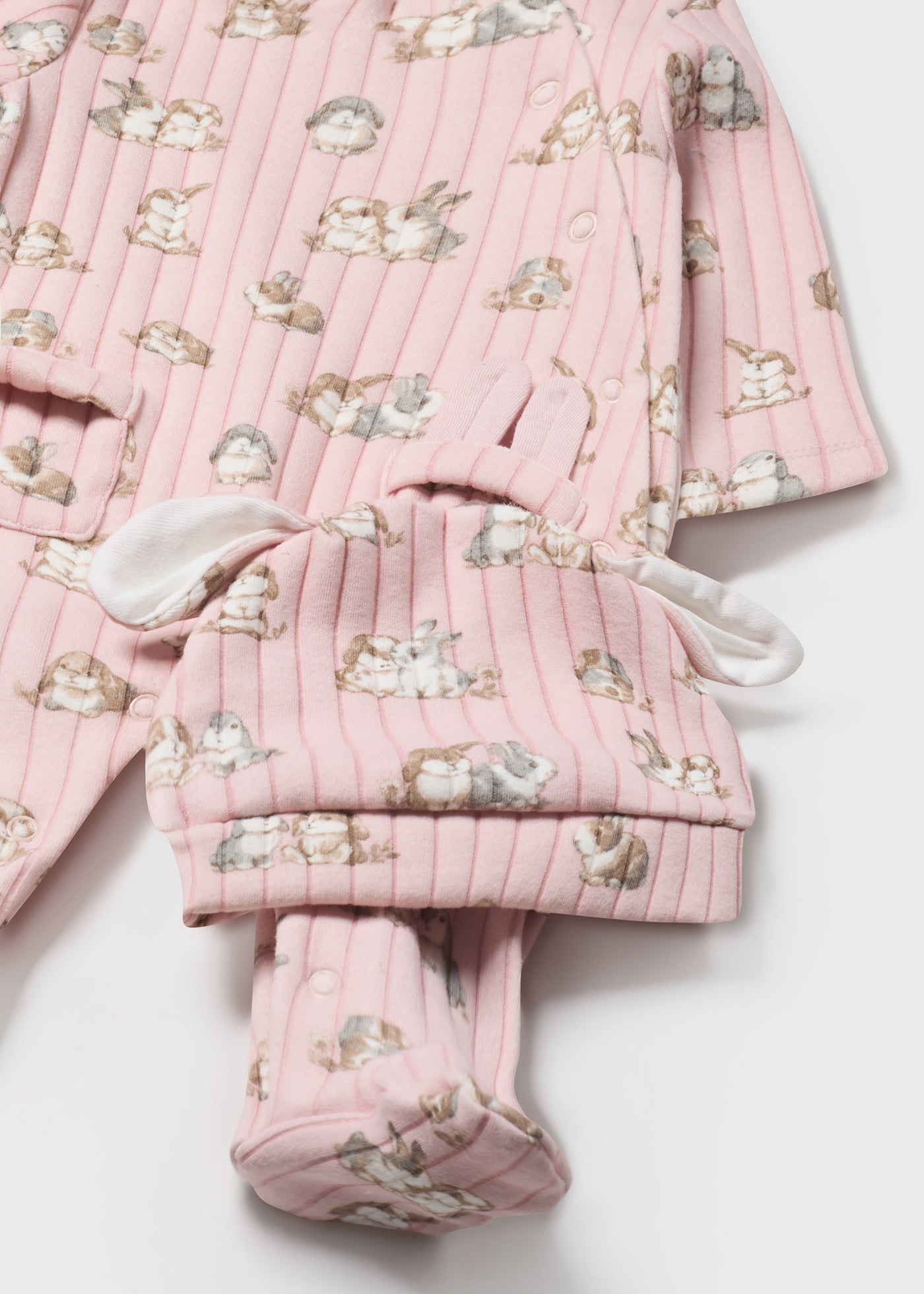 Pigiama stampato con cappellino neonato