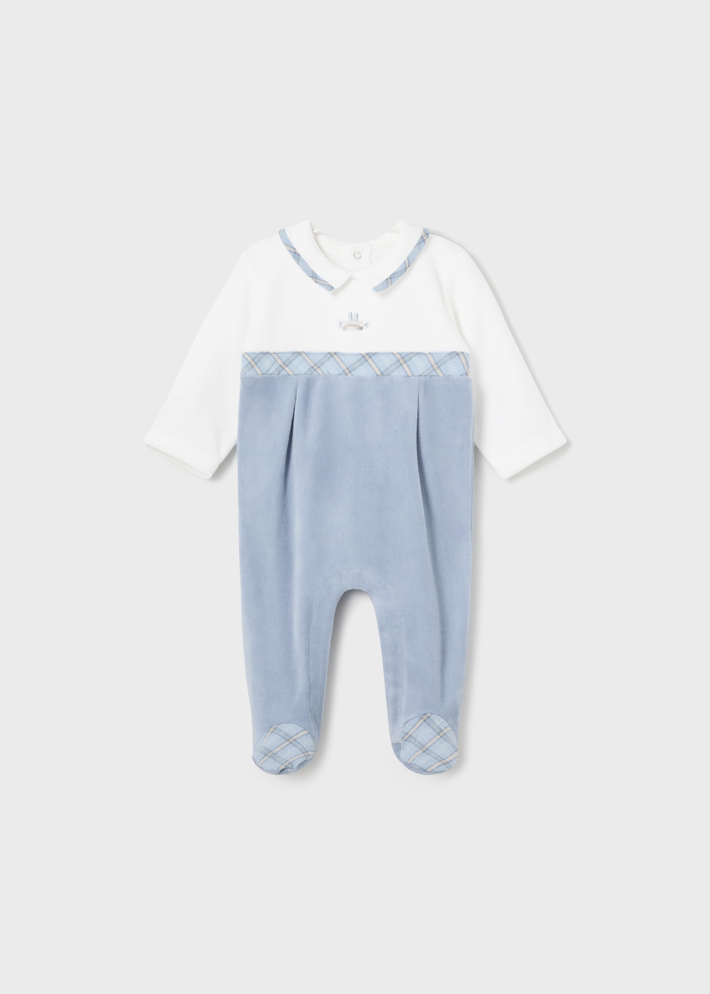 Newborn Boy Romper with Collar