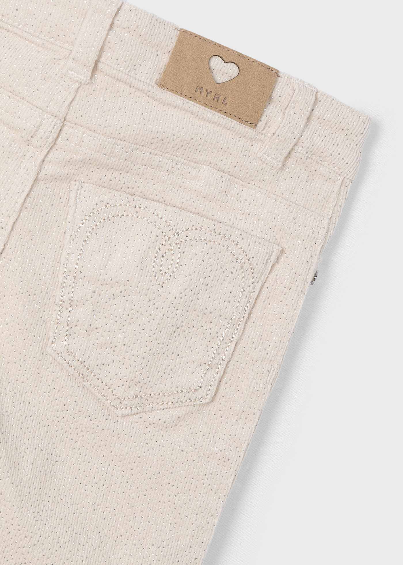 Pantaloni reiat sclipici conici fetita