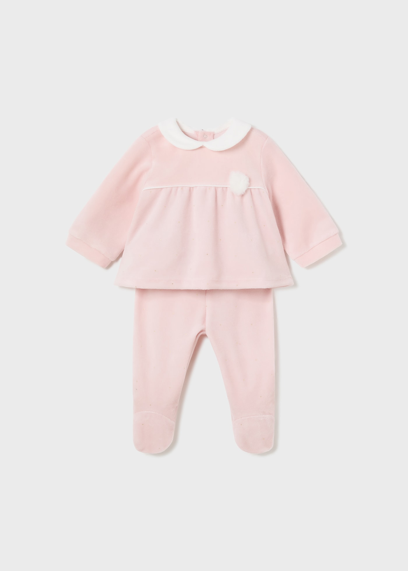 Newborn T-Shirt and Footed Pant Set