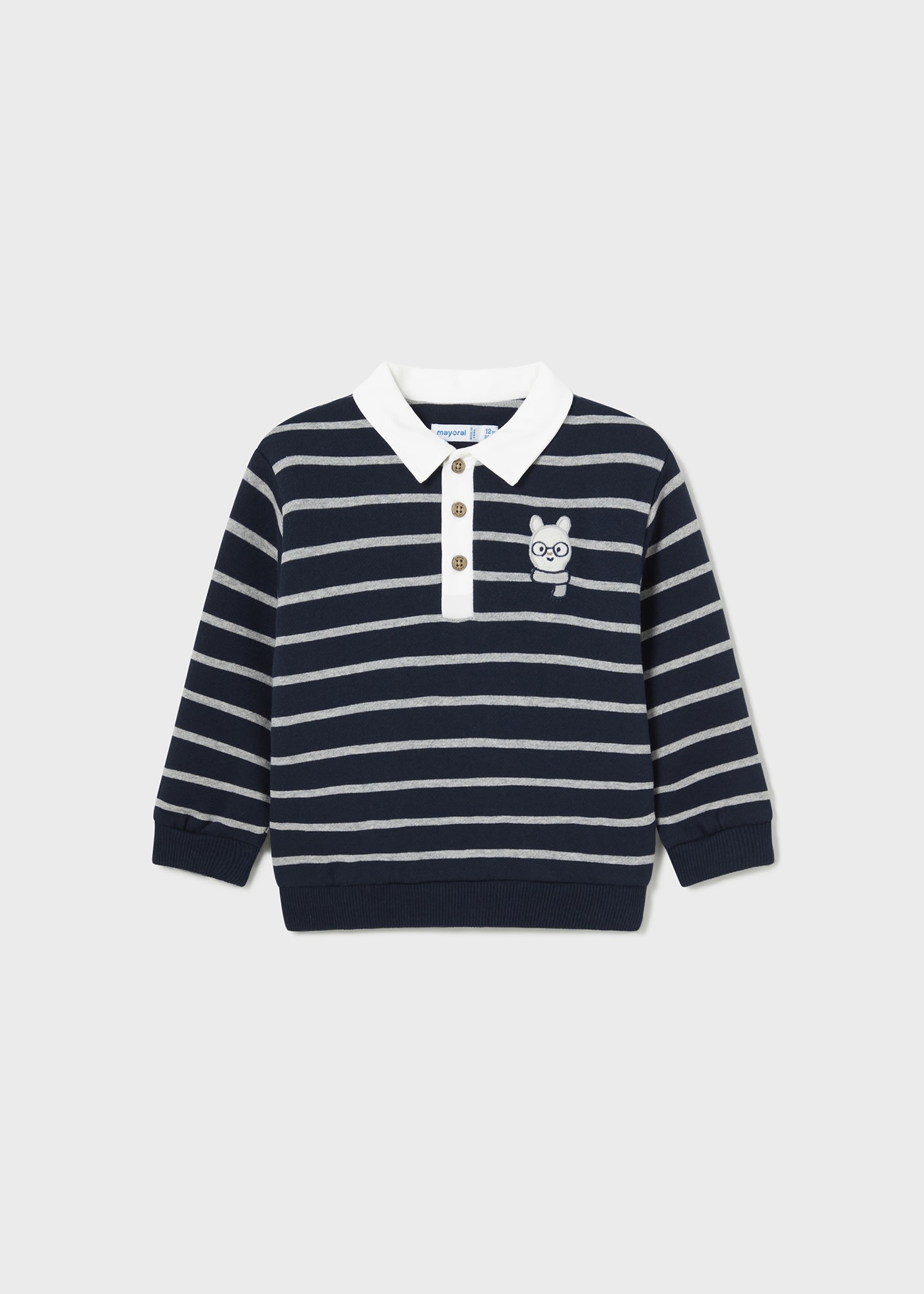 Baby Striped Jumper with Collar