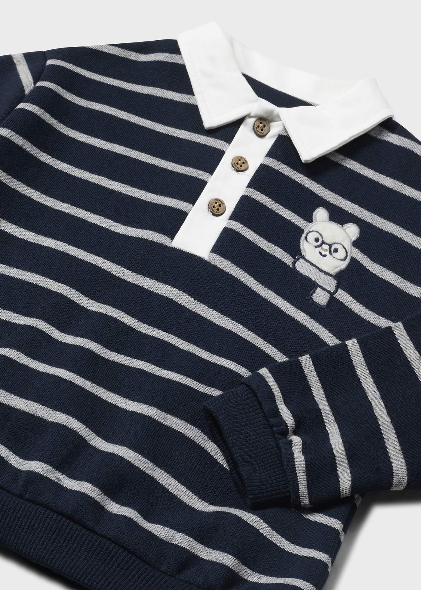 Baby Striped Jumper with Collar