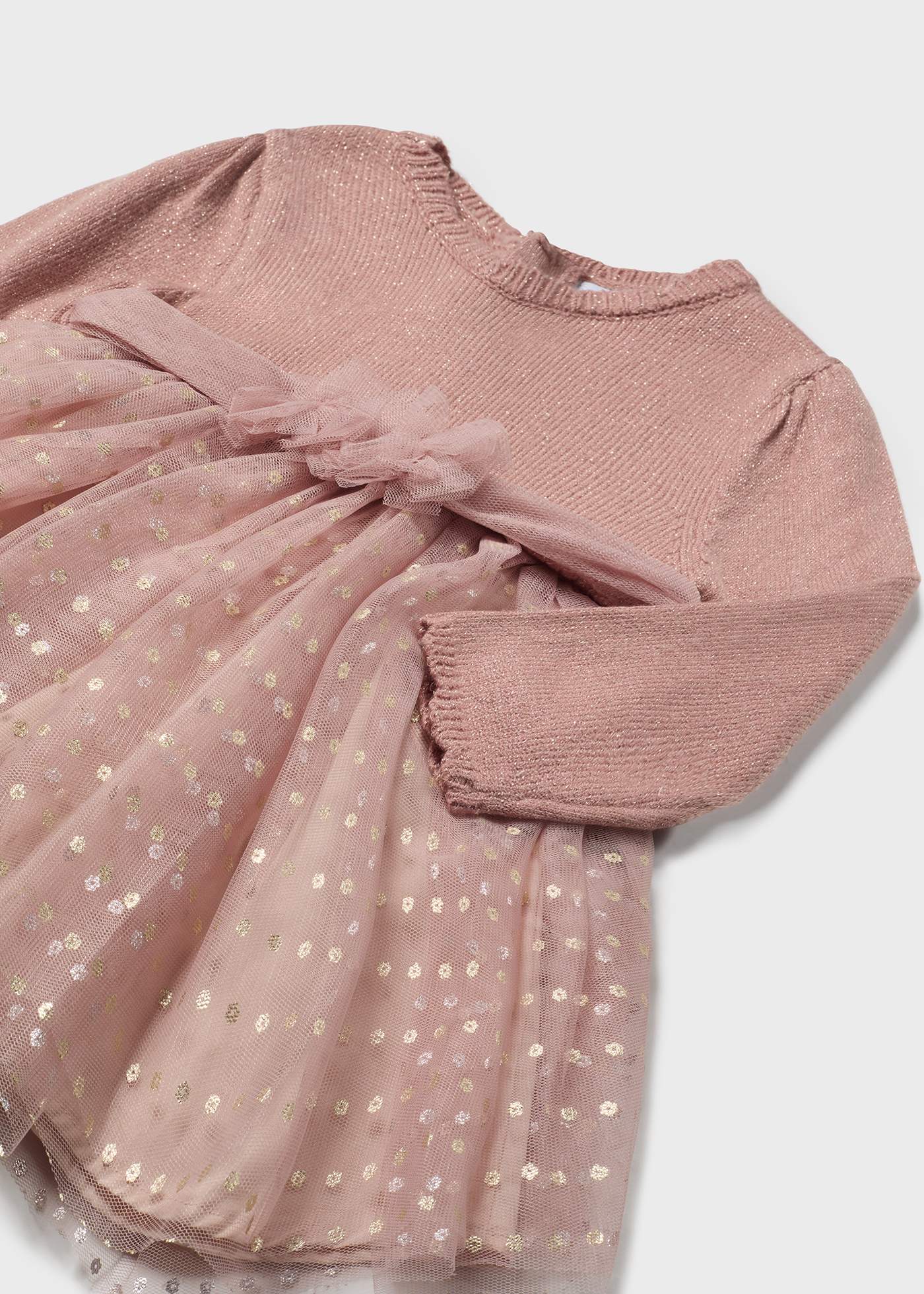 Vestido cerimónia combinado bebé