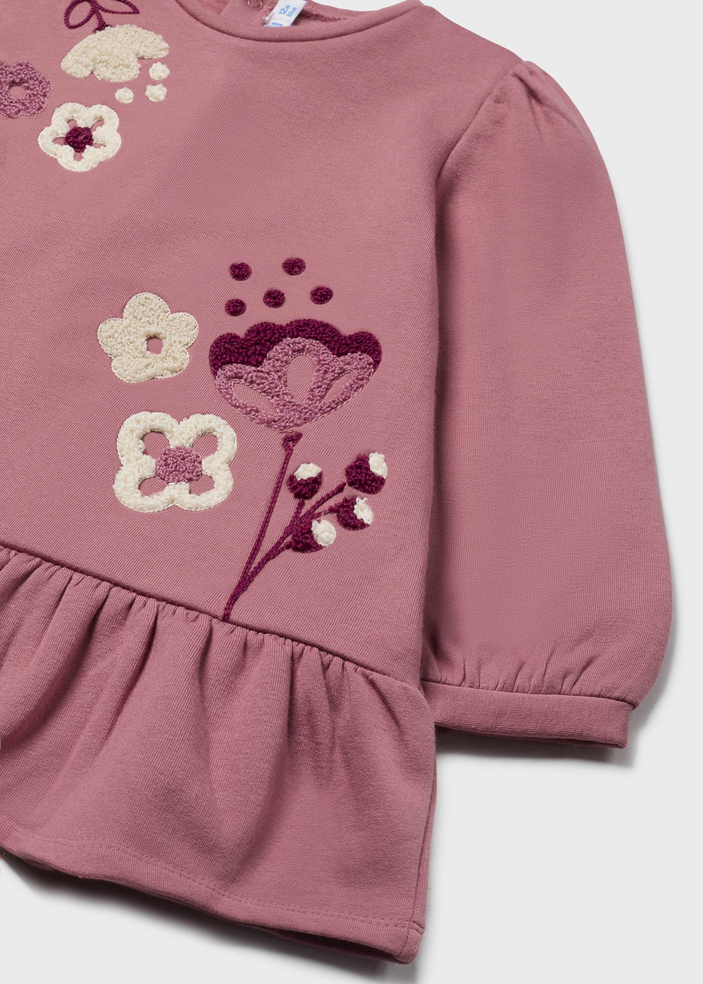 Robe brodée fleurs bébé