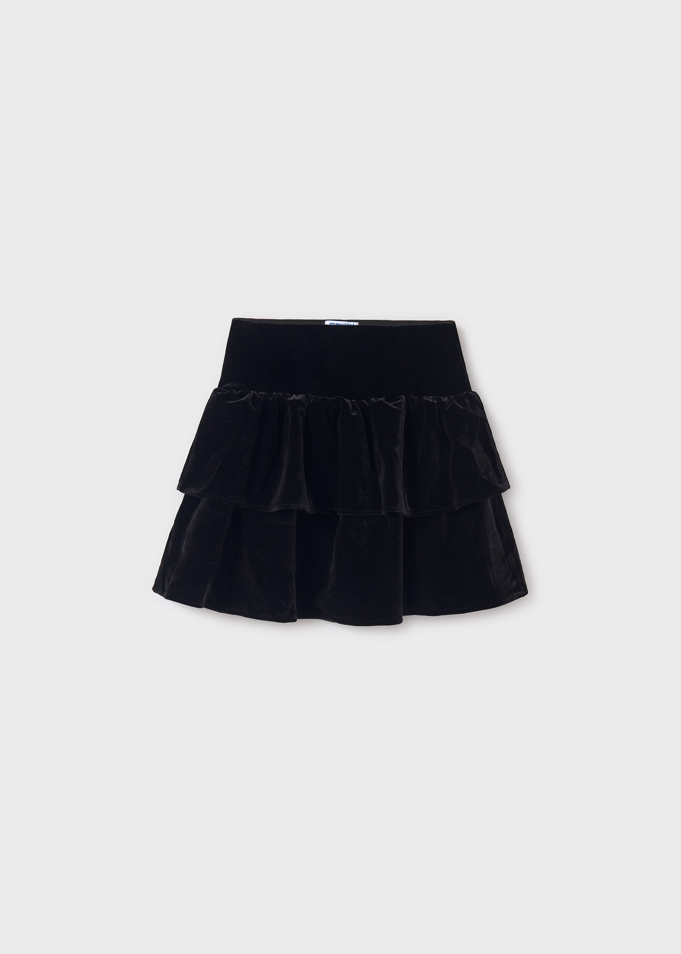 Girl Ruffle Velvet Skirt