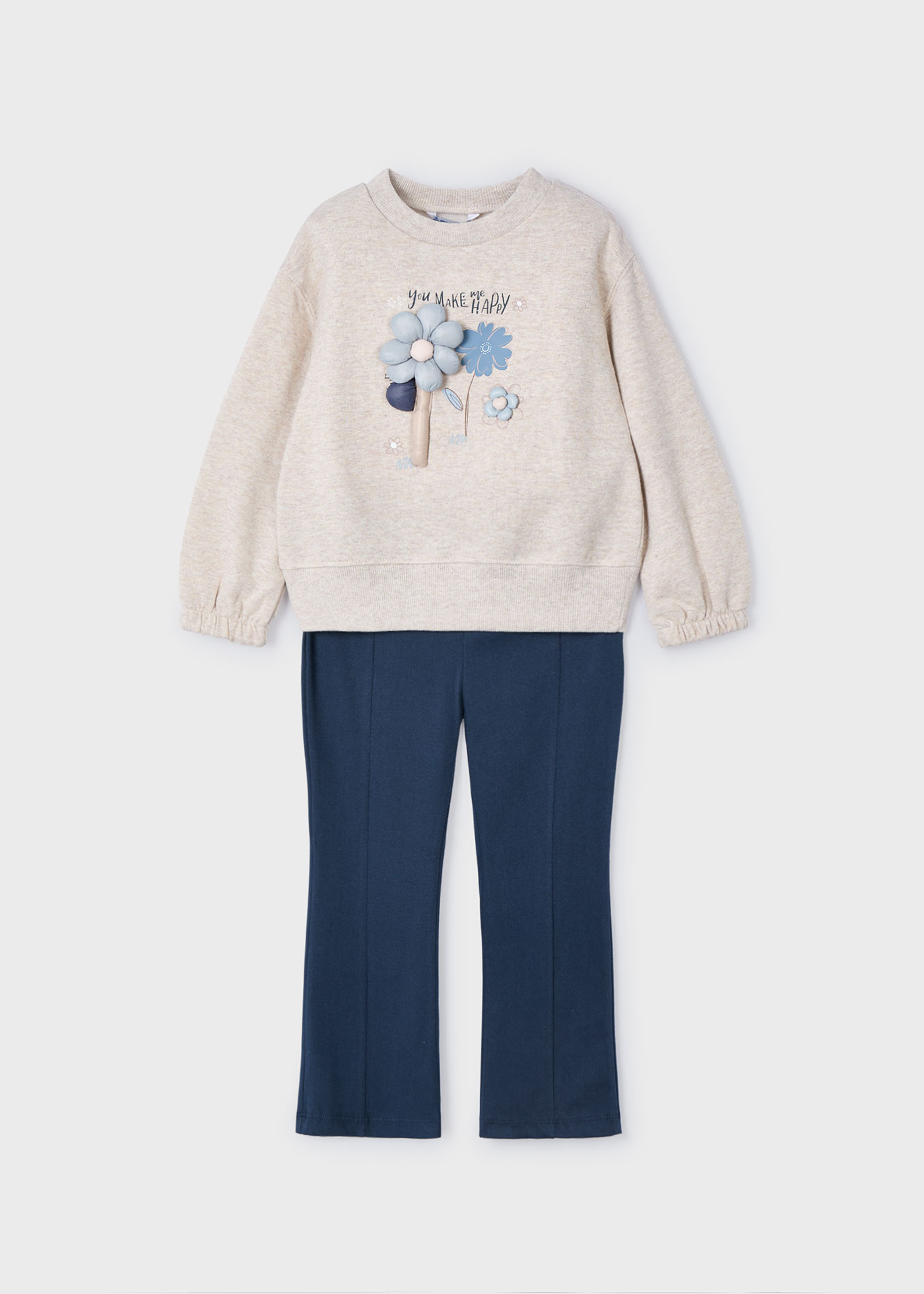 Girl Leggings and Sweatshirt Set