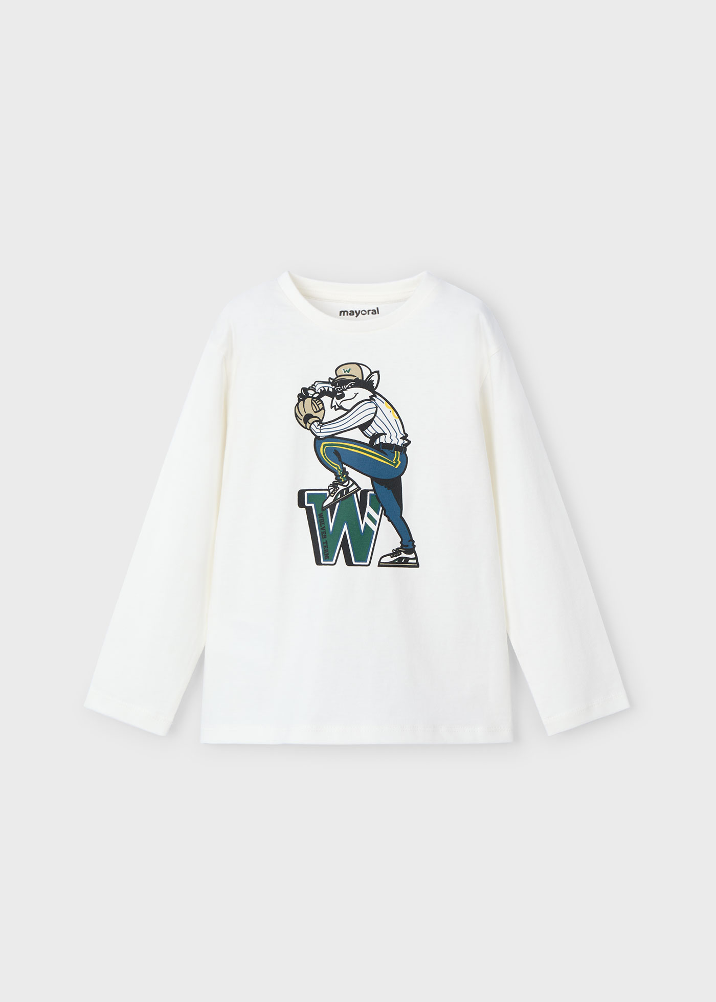 Boy Baseball Print T-Shirt