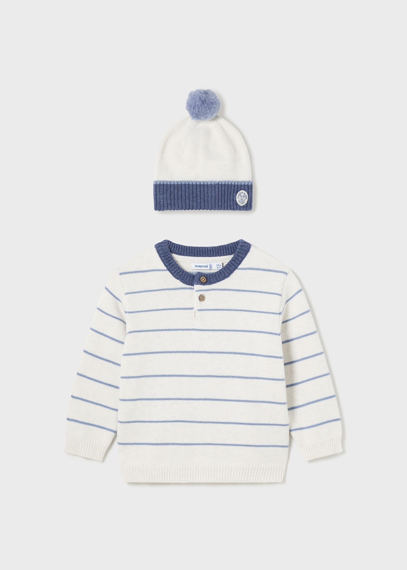 Baby Striped Jumper with Hat