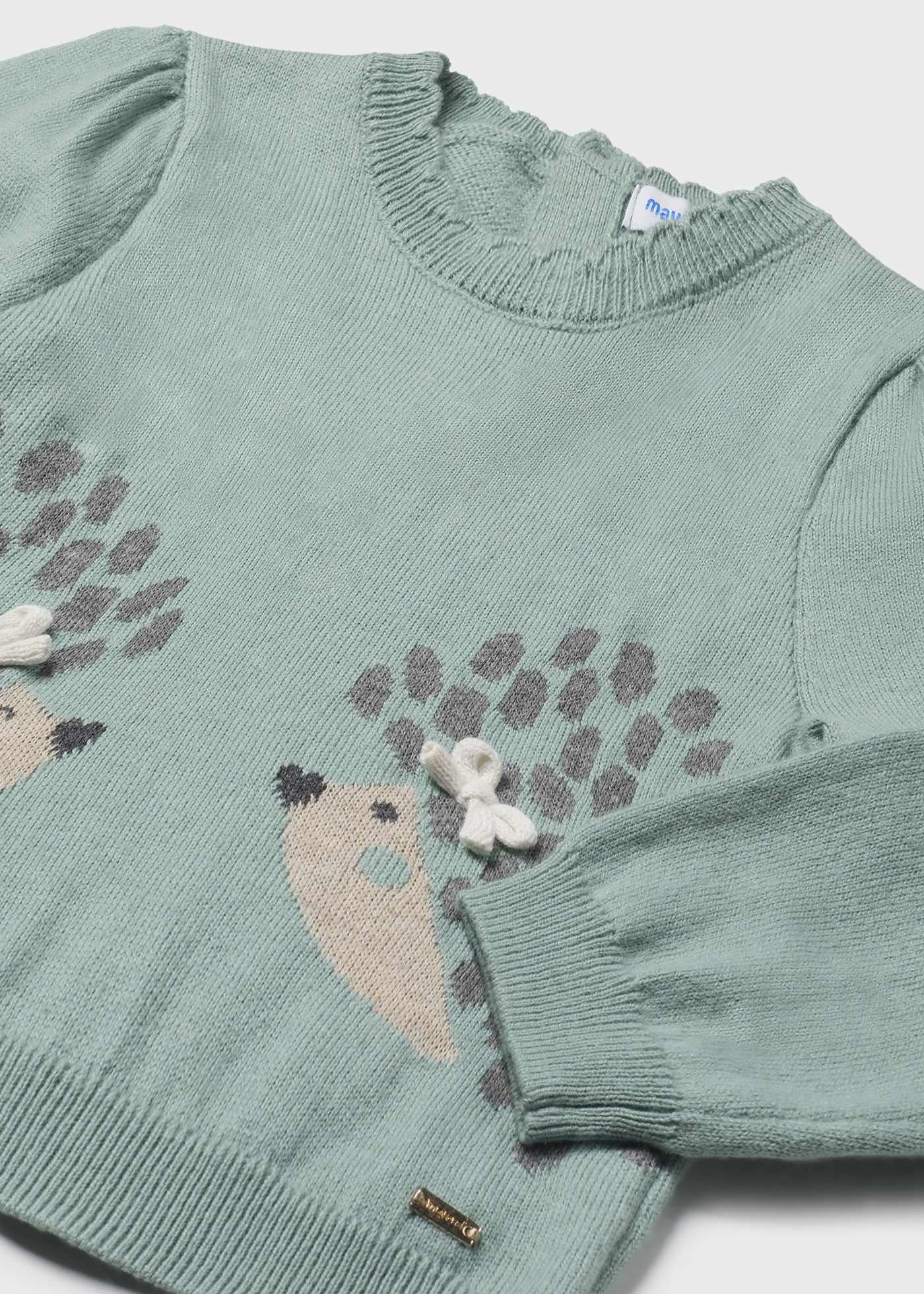 Pull animal en jacquard bébé