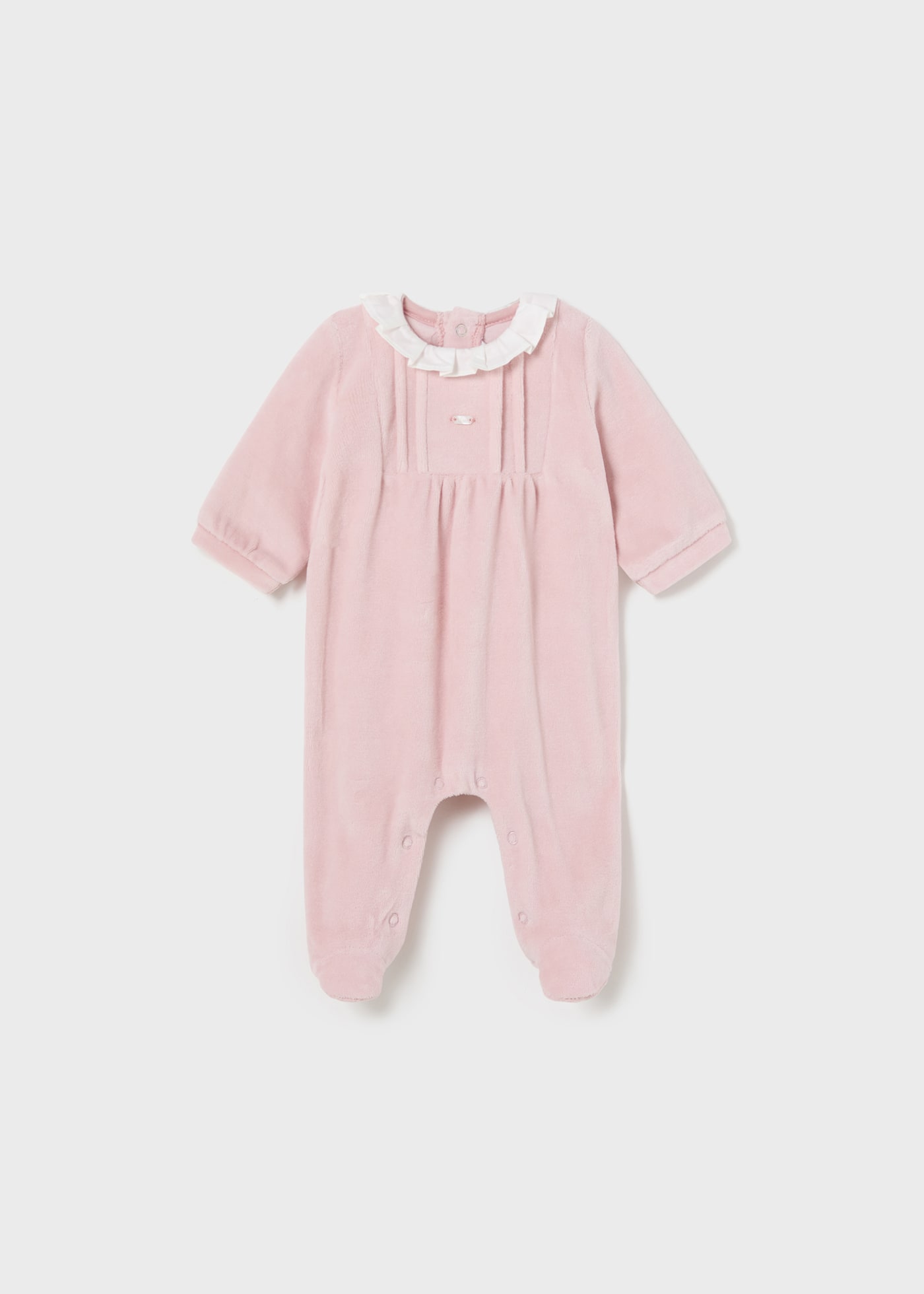 Newborn Girl Ruffle Collar Romper