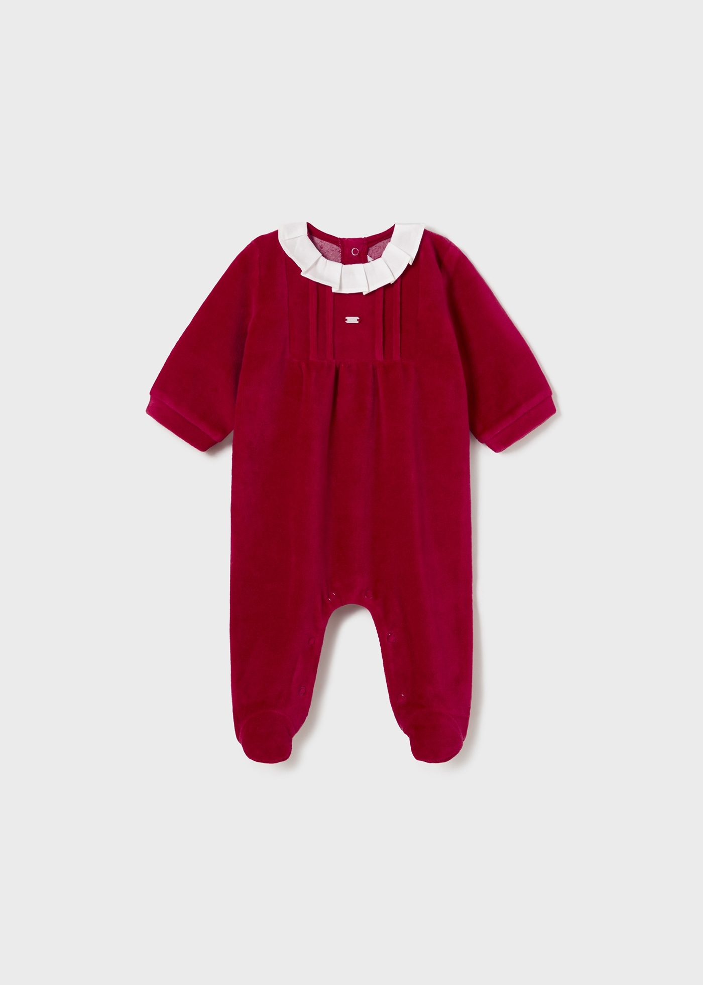 Newborn Velour One-Piece with Collar