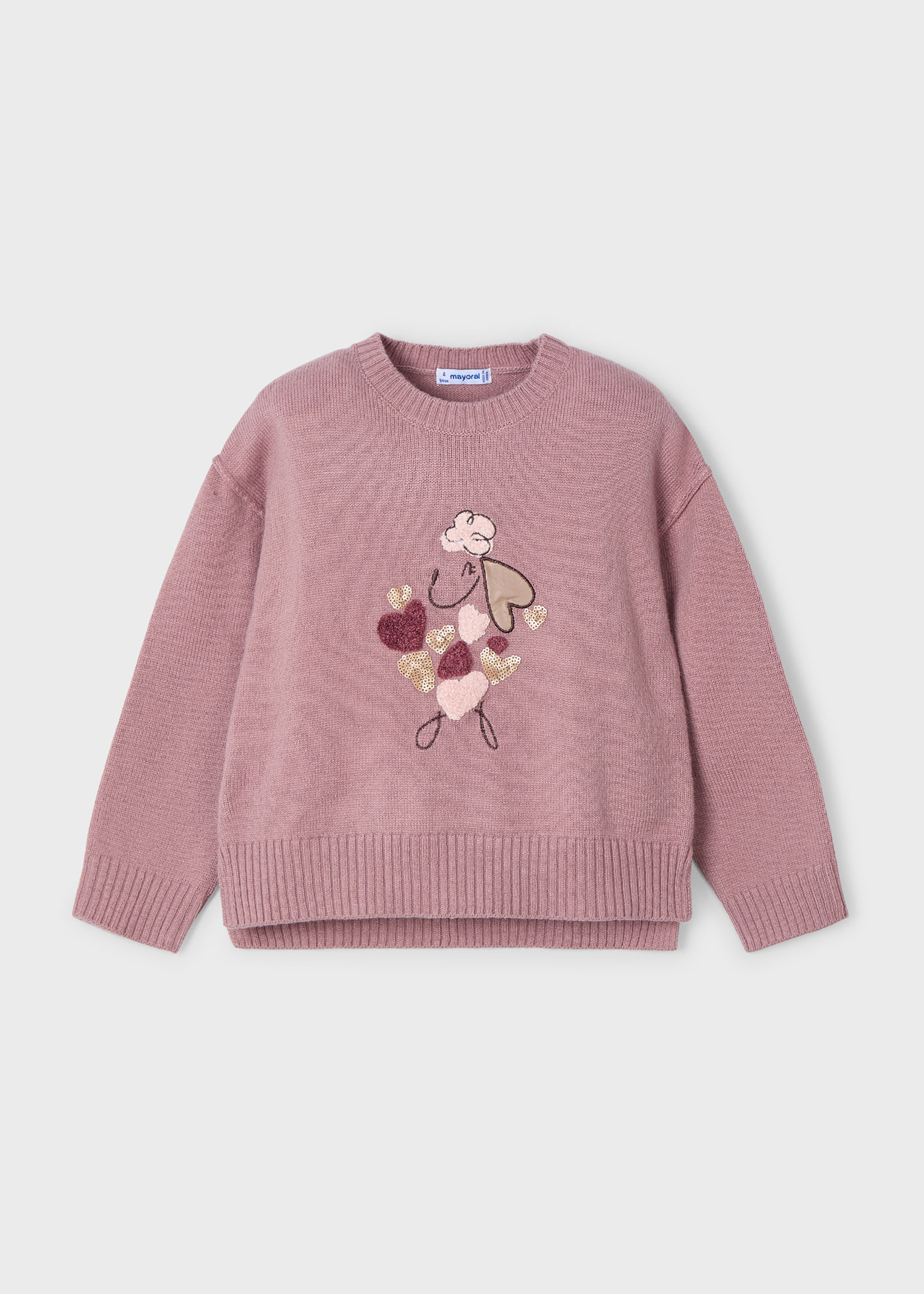 Girl Embroidered Puppy Jumper