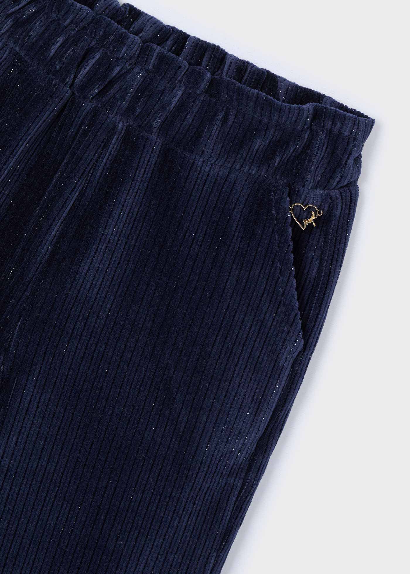 XOXO Pantaloni Jogger In Velluto Per Bambina - Morbidi, Con Elastico E Logo