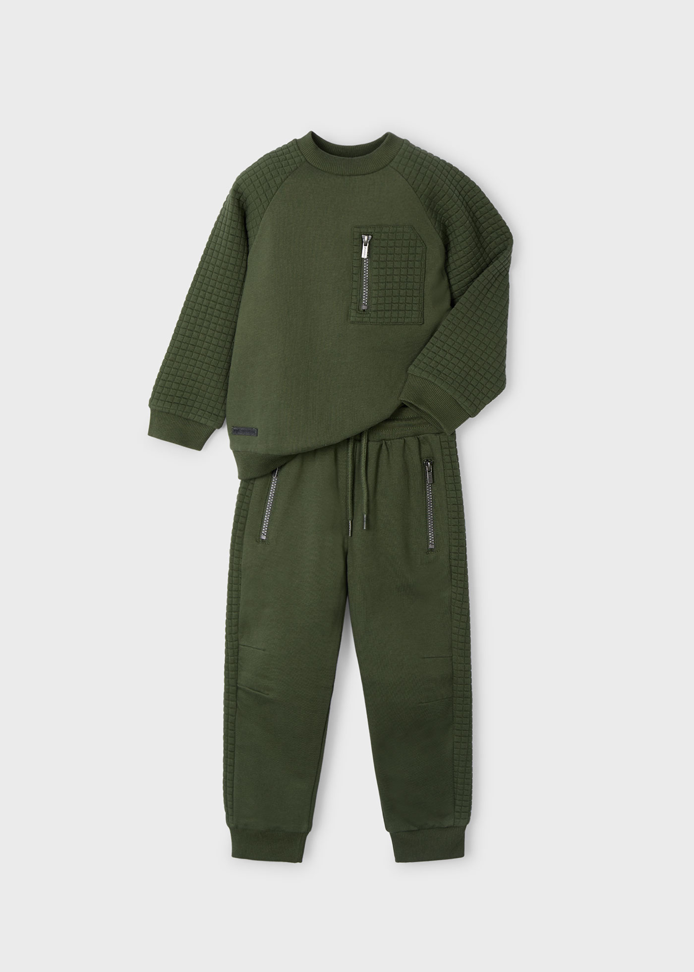 Boy 2 Piece Zip Detail Tracksuit Set