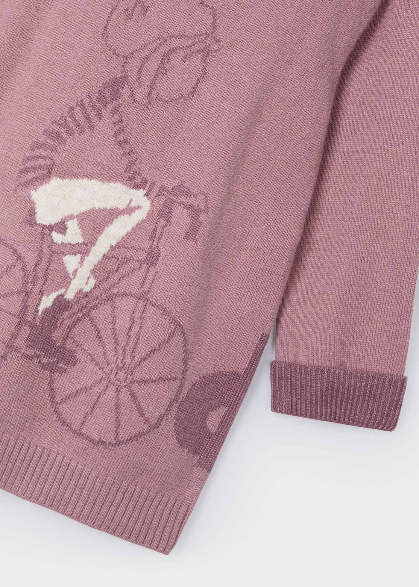 Robe en tricote vélo fille