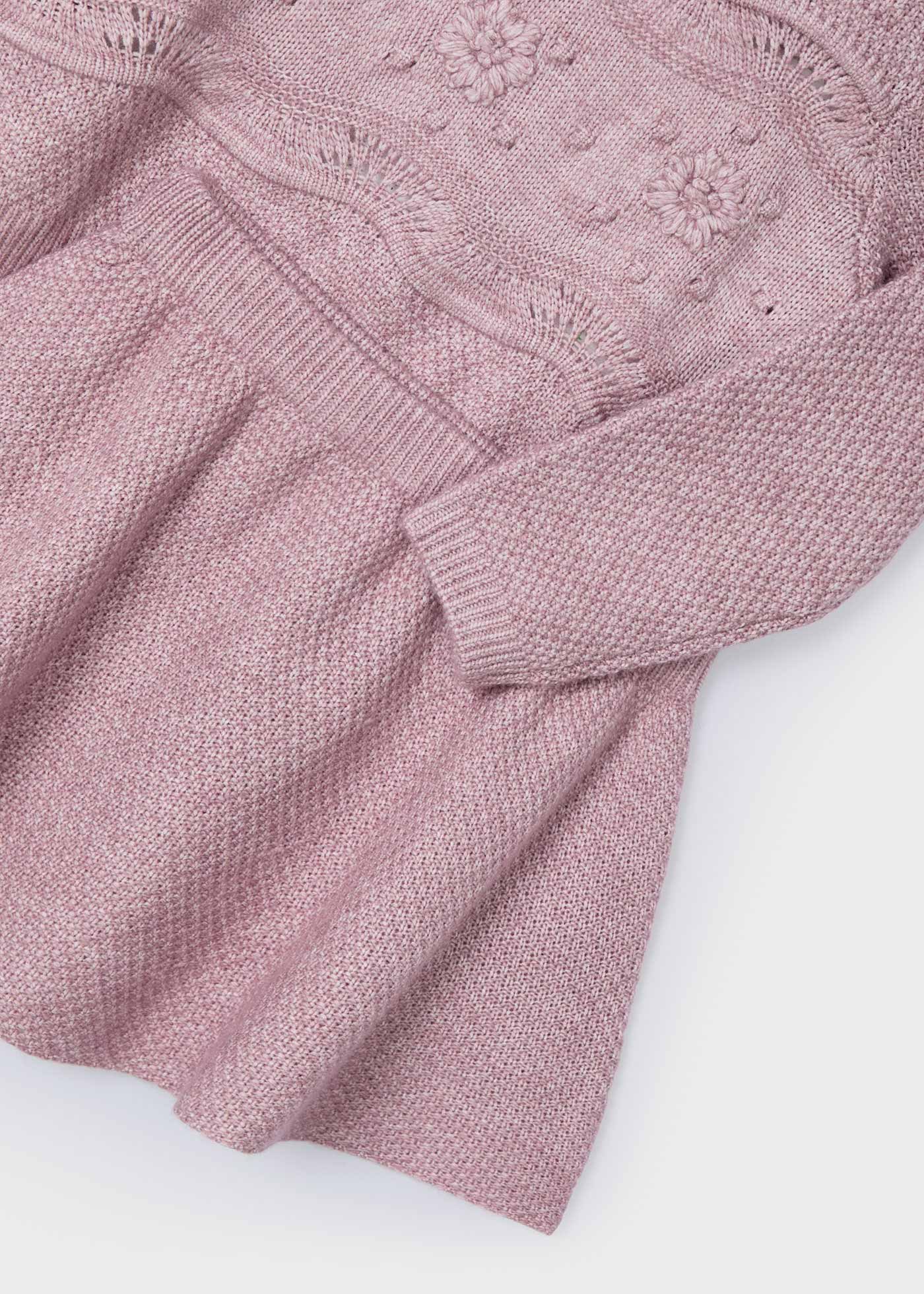 Set fusta si pulover tricot fetita