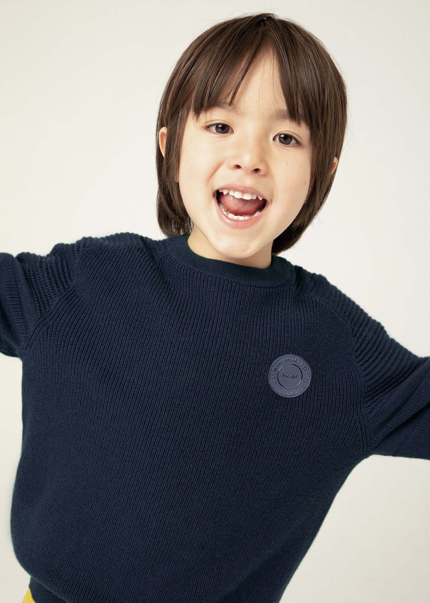 Boy Combined Knit Sweater