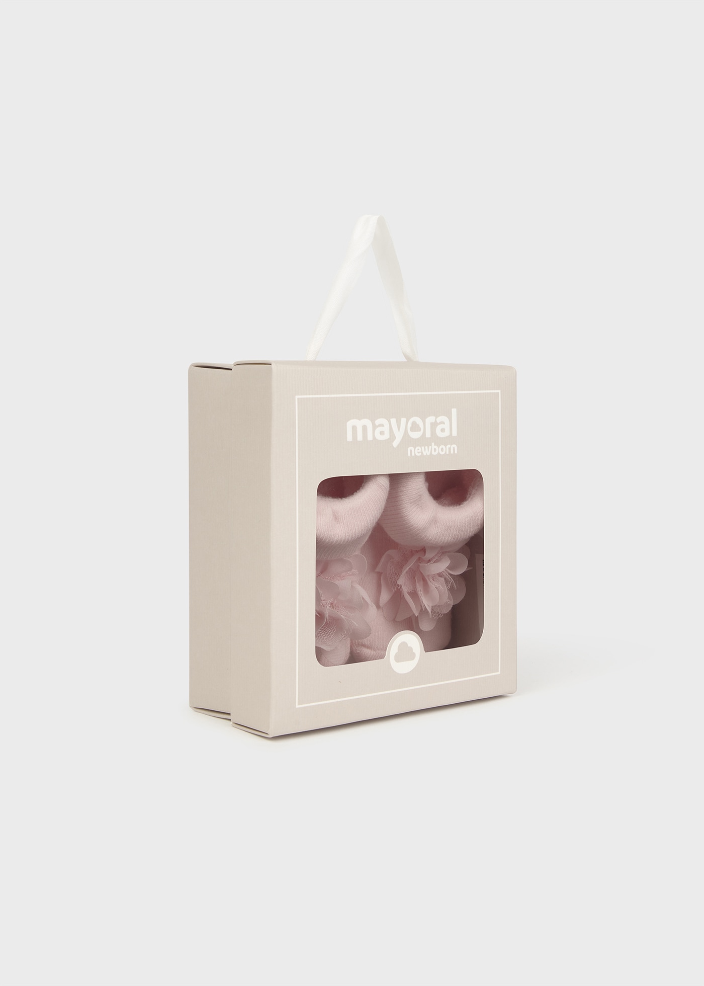 Pack fita e meias flor recém nascida