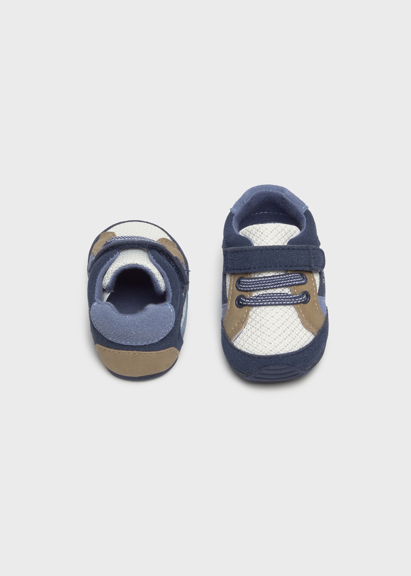 Newborn Boy Rubber Sole Trainers