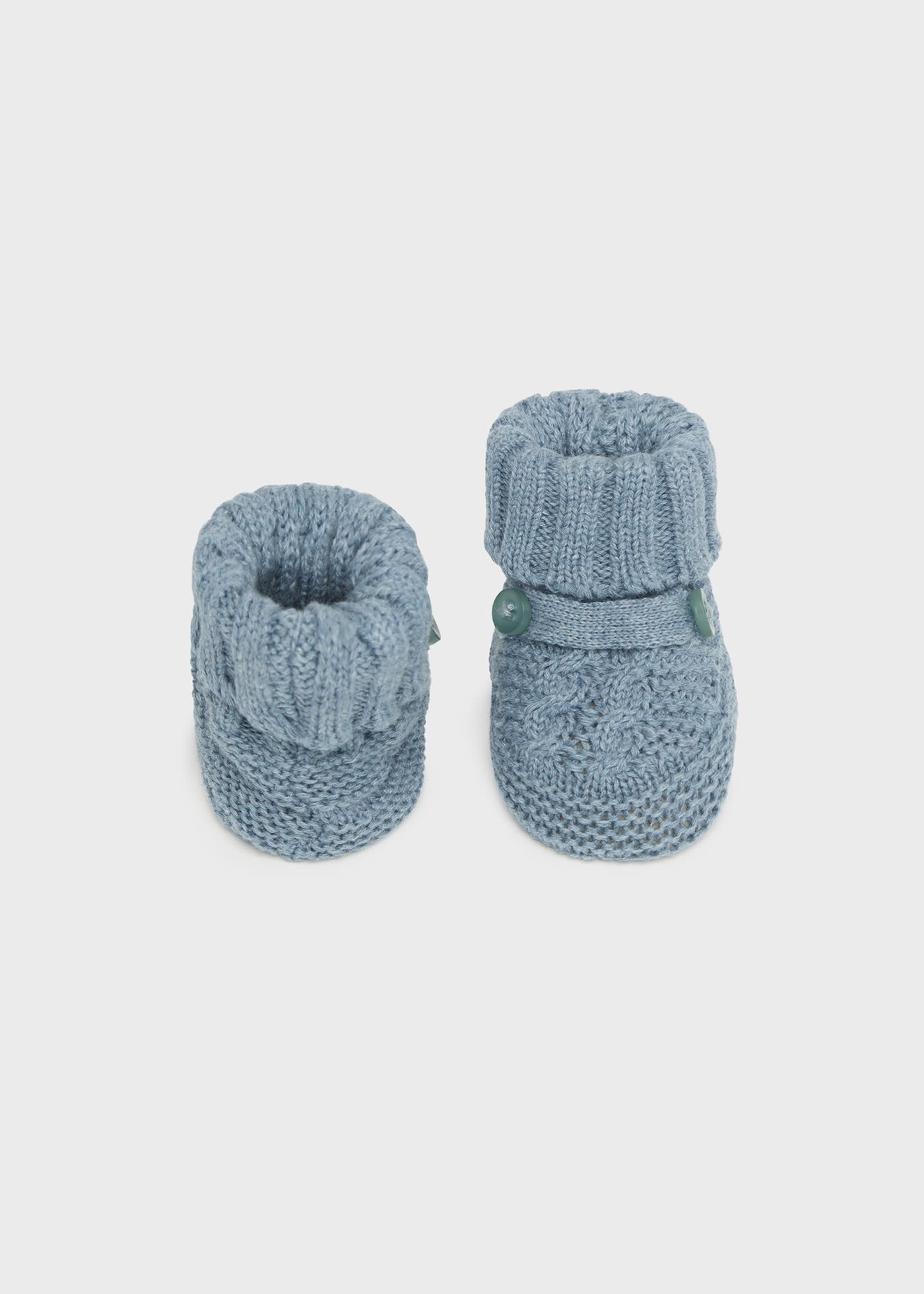 Strick-Krabbelschuhe Neugeborene Jungen