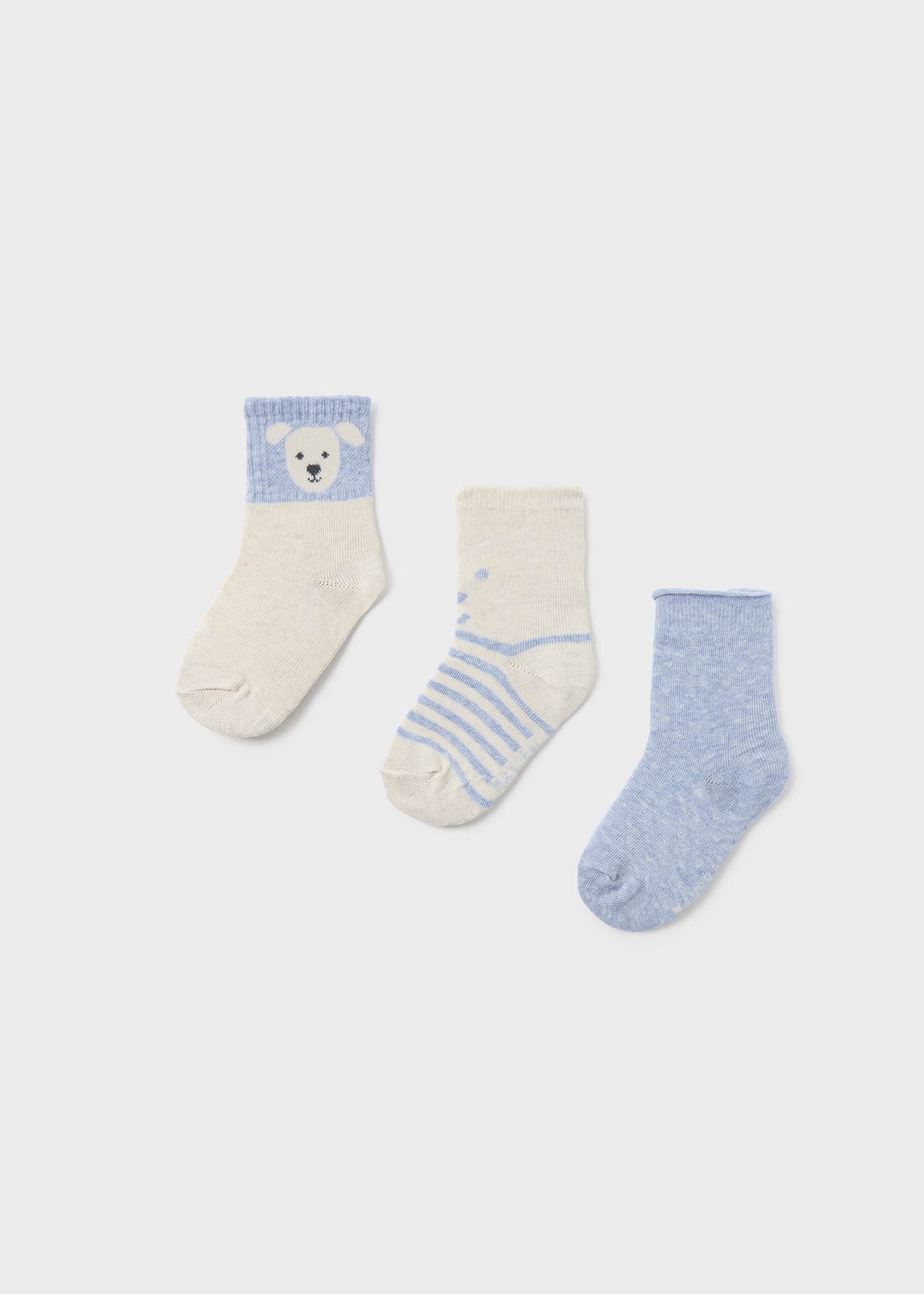 Set 3 chaussettes chien bébé