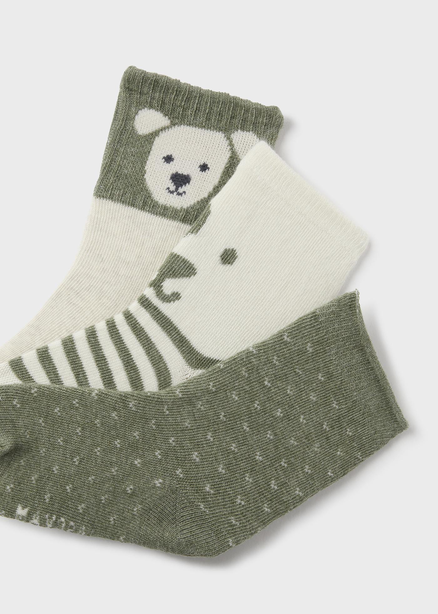 Set 3 chaussettes chien bébé