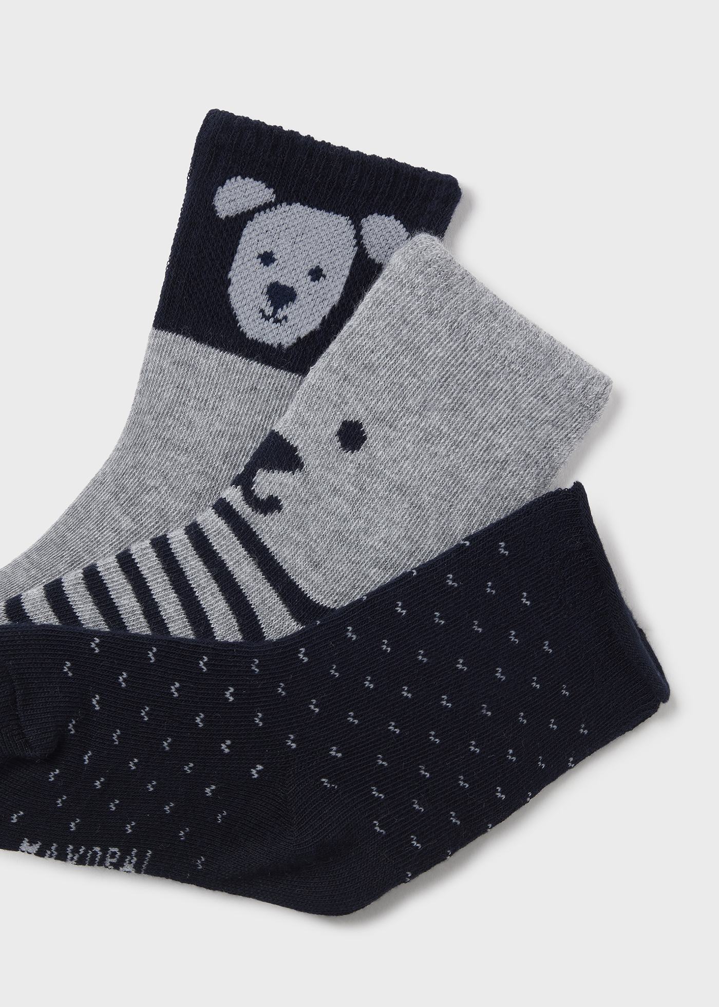 Set 3 chaussettes chien bébé